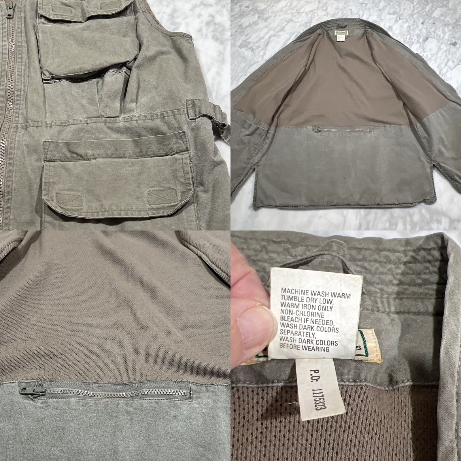 Vintage VINTAGE LL Bean Womens M Green Cotton Tropics Weights Vest Fishing Safari Multi Pockets Size M / US 6-8 / IT 42-44 - 9 Thumbnail