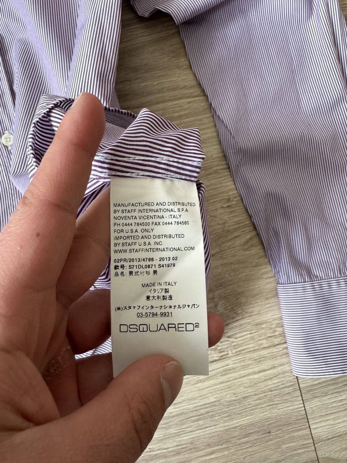 Dsquared2 Dsquared2 Striped Button Up Shirt Size US M / EU 48-50 / 2 - 8 Thumbnail