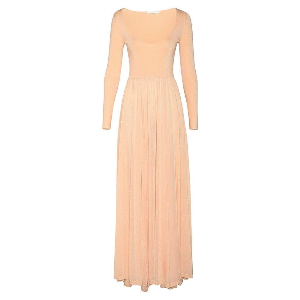 Zimmermann oc11z0525 Natura Pleated Maxi Dress in Light Pink Size M / US 6-8 / IT 42-44 - 1 Thumbnail