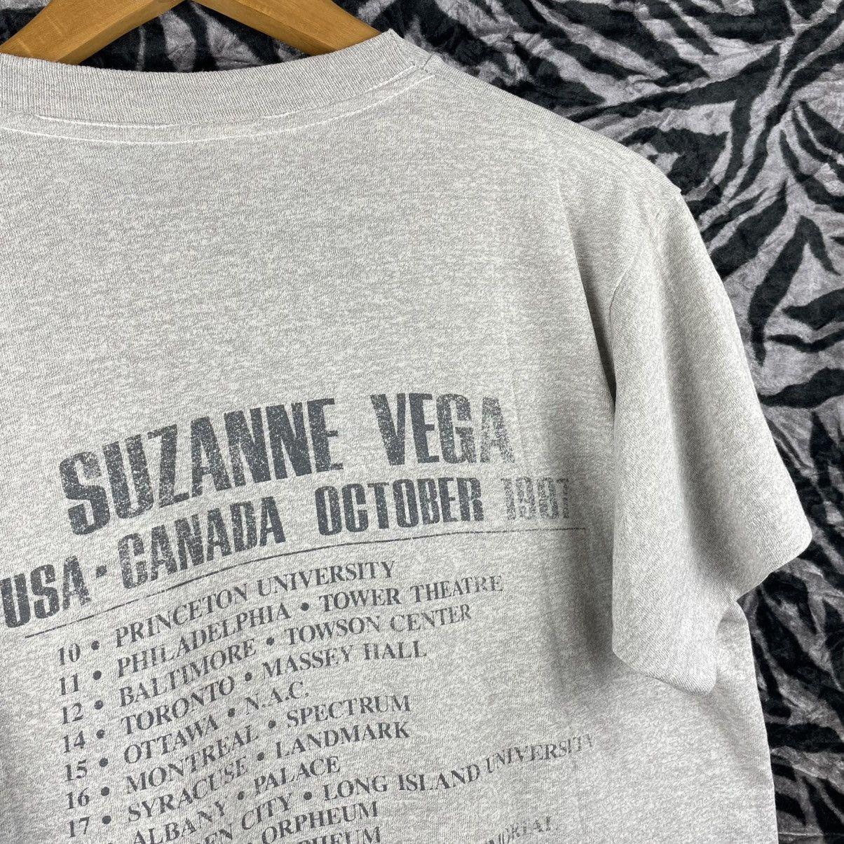 Band Tees × Vintage Vintage Suzanne Vega T-Shirt World Tour 1987 Size US M / EU 48-50 / 2 - 16 Thumbnail