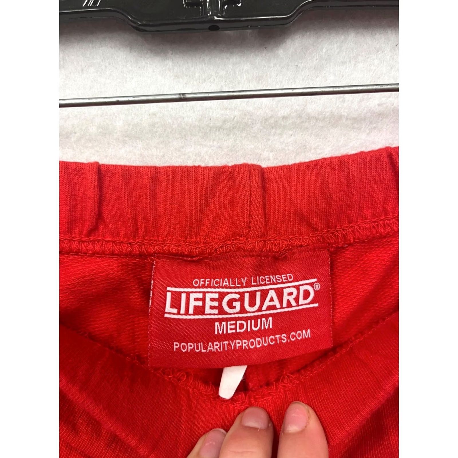 Vintage Lifeguard Womens Athletic Shorts Red M with White Trim (Medium) Size 32" / US 10 / IT 46 - 3 Thumbnail