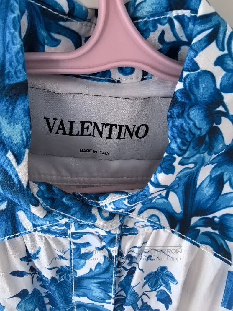 Valentino Valentino Blue and white porcelain dress Size S / US 4 / IT 40 - 3 Thumbnail