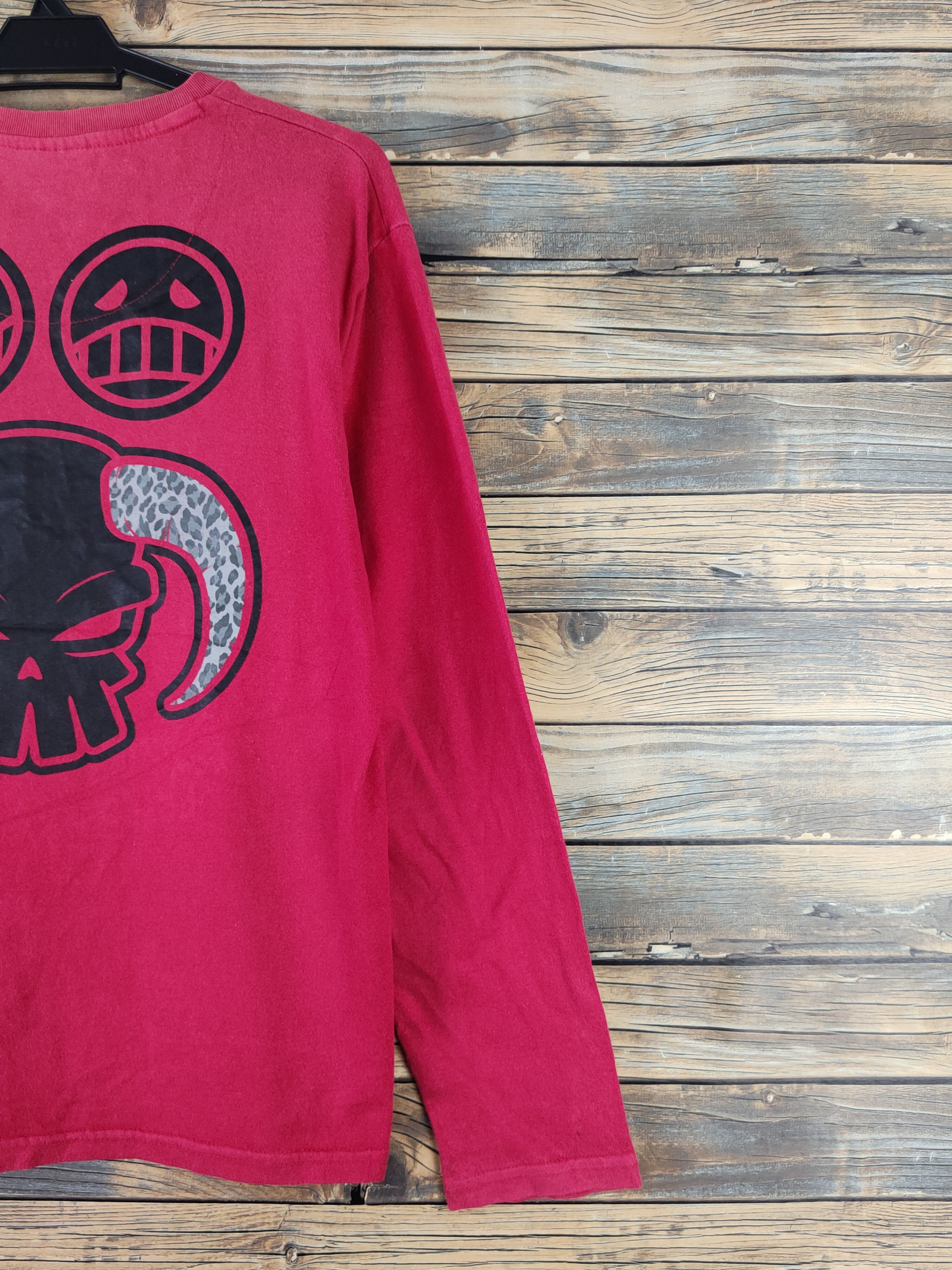 Anime DLL One Piece portgas D Ace Red Long Sleeve T-shirt #1444 Size US L / EU 52-54 / 3 - 10 Thumbnail