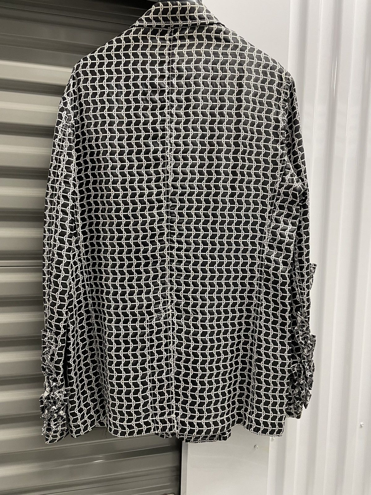 Comme des Garcons CDGH+ Woven Nylon Blazer with Ruffle Sleeves Size US L / EU 52-54 / 3 - 2 Thumbnail