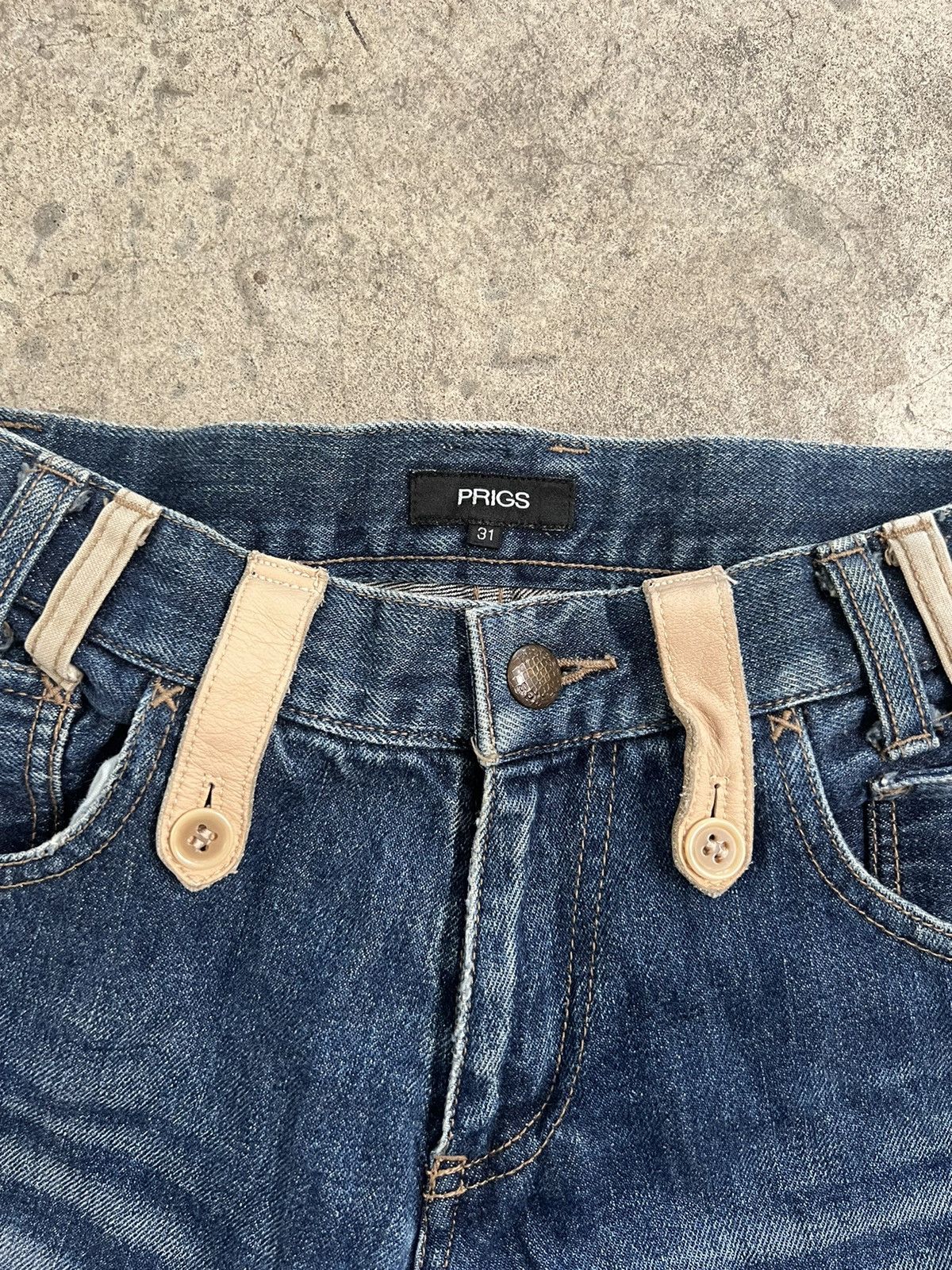 Japanese Brand 30x33 rare Y2K Japanese brand distressed denim jeans Size US 30 / EU 46 - 5 Thumbnail