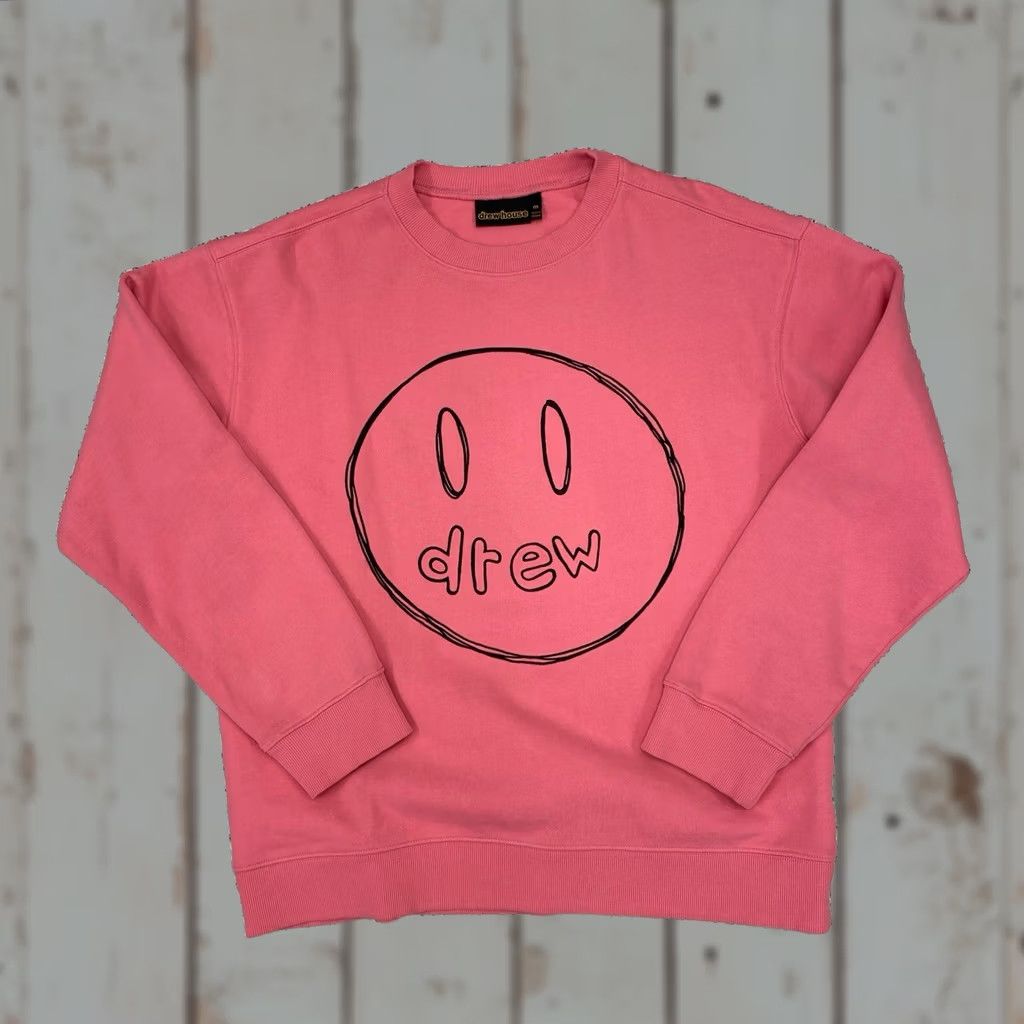 Drew House Drew House Sweatshirt Crew Neck Men M Pink Hot Pink Sketch Mascot Mascot Size US M / EU 48-50 / 2 - 1 Thumbnail