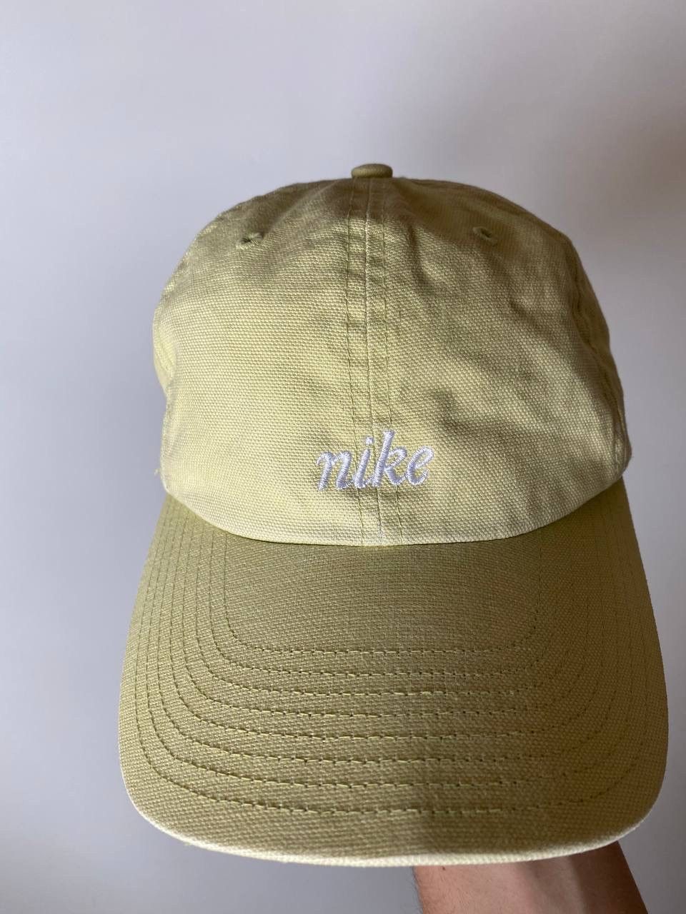 Nike × Vintage Vintage Nike Hat Cap Small logo Yellow OS 00’s Size ONE SIZE - 3 Thumbnail