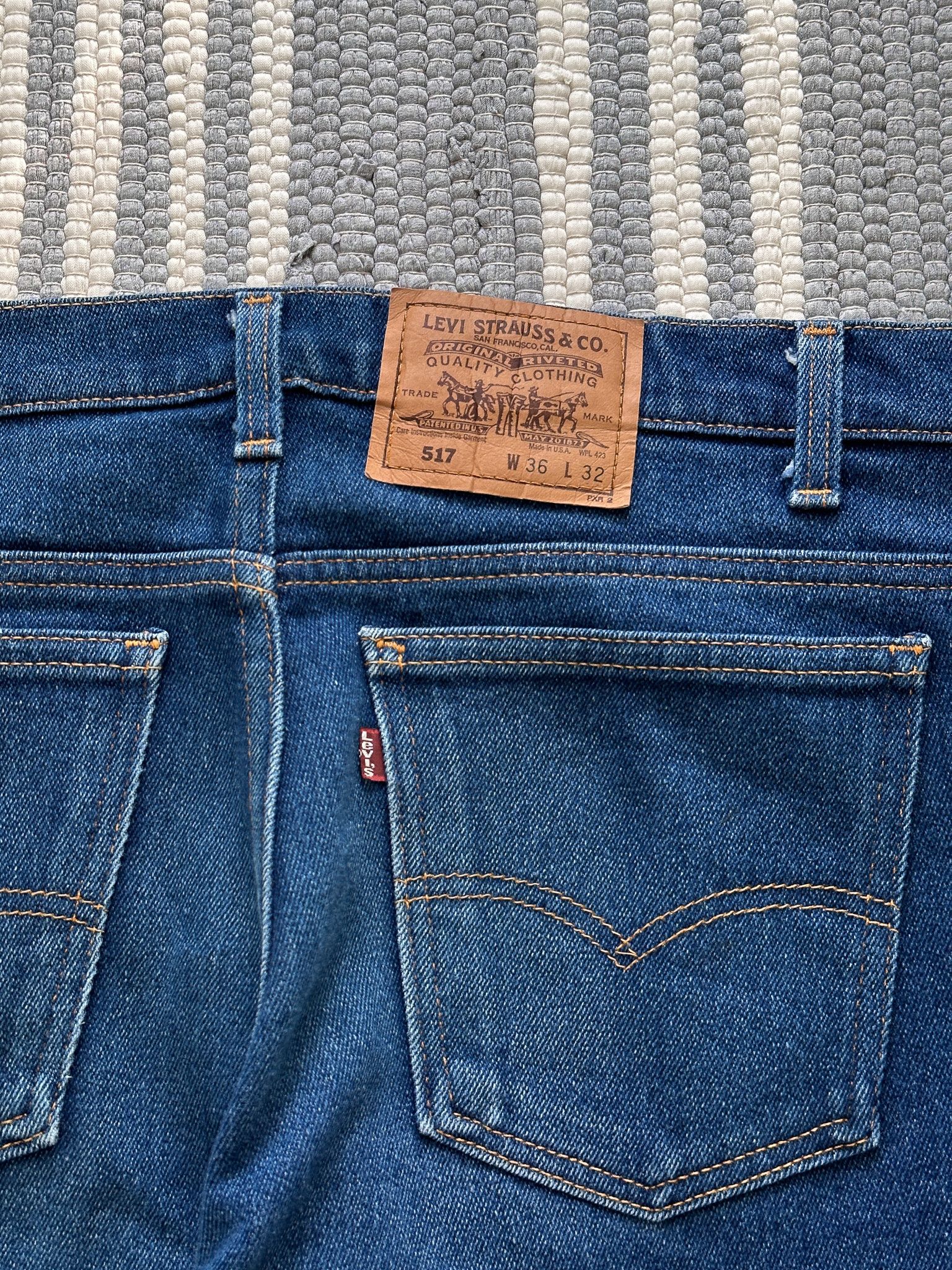 Levi's Vintage Levi's 517 Blue Denim Pants Jeans 36x32 Size US 36 / EU 52 - 5 Thumbnail