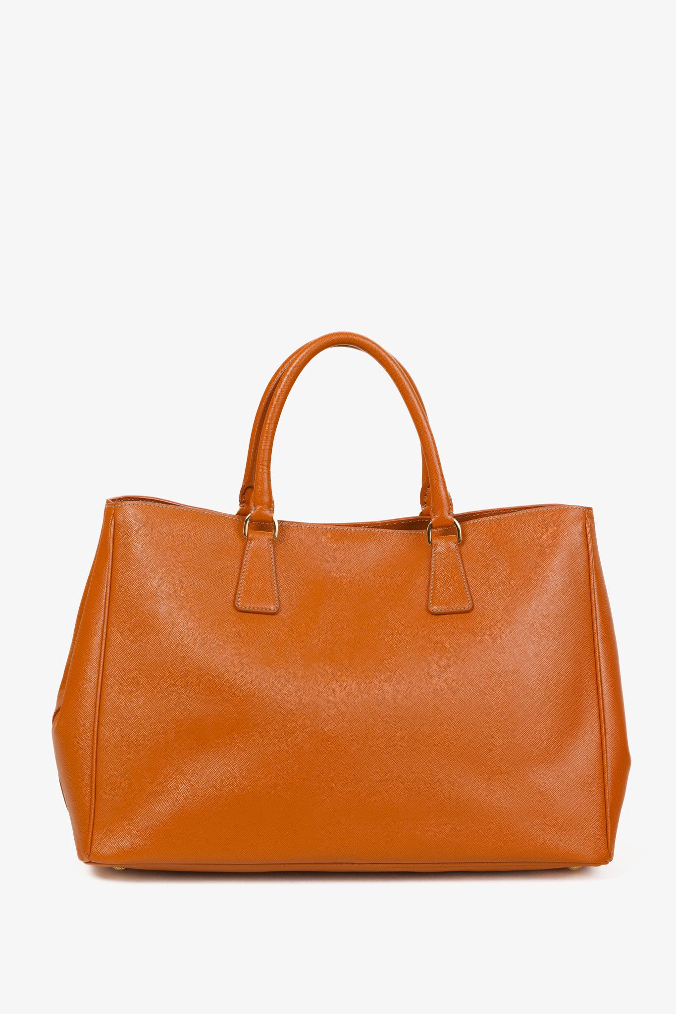 Prada Prada Orange Papaya Saffiano Lux Tote Bag BN1844 Size ONE SIZE - 4 Thumbnail
