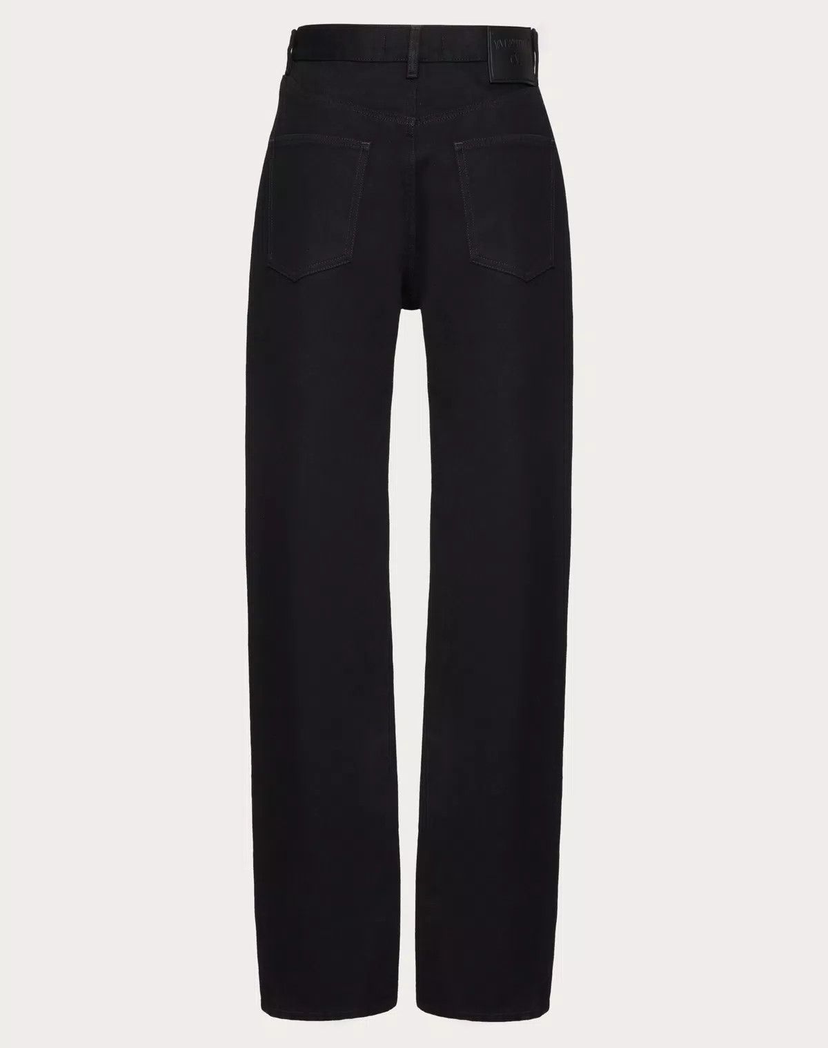 Valentino o1s1wg110426 Denim Trousers in Nero Size 30" / US 8 / IT 44 - 2 Thumbnail