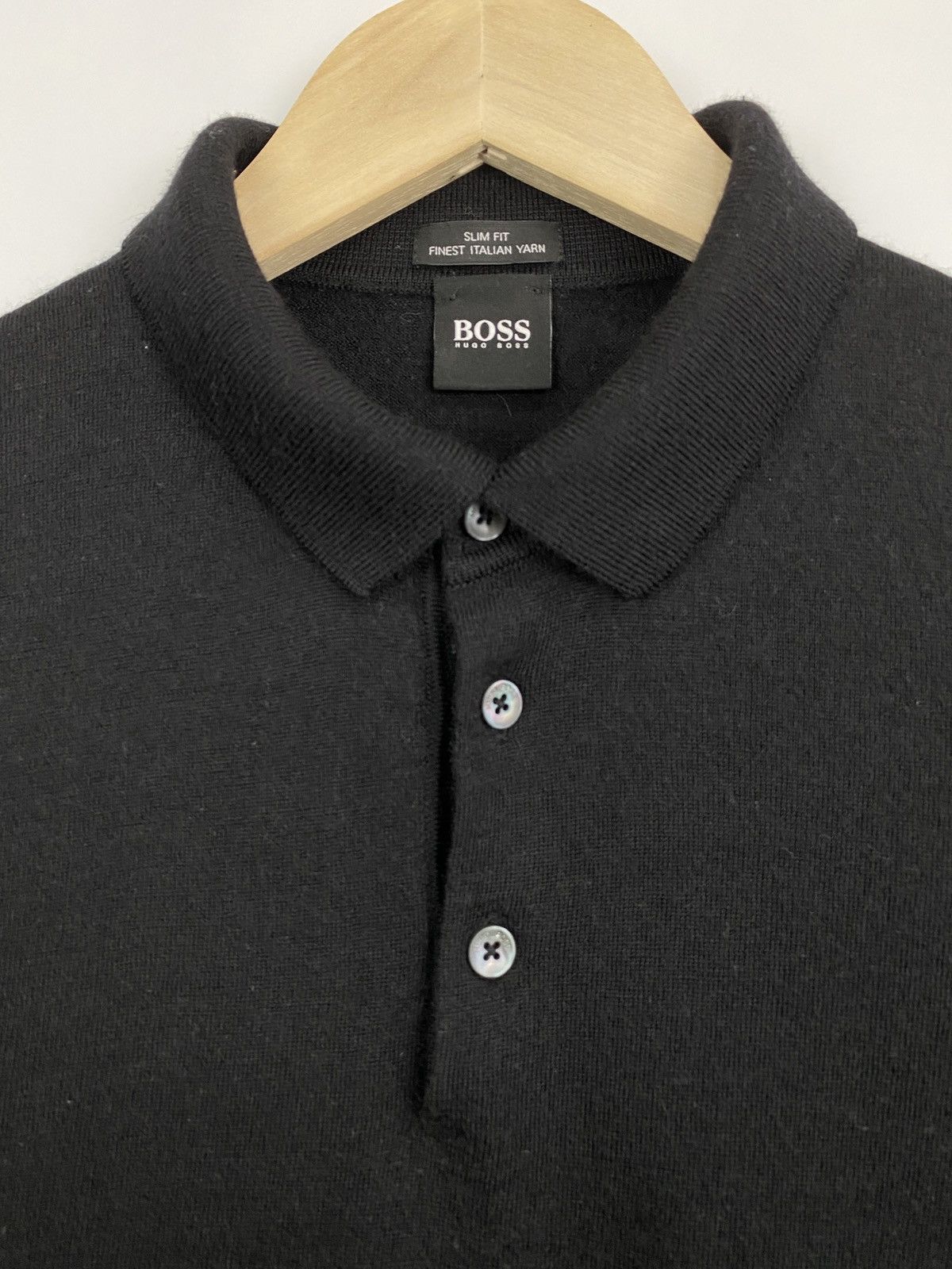 Hugo Boss Hugo Boss Wool Knit Polo T-Shirt Retro Rare Hype Y2K Size US M / EU 48-50 / 2 - 4 Thumbnail
