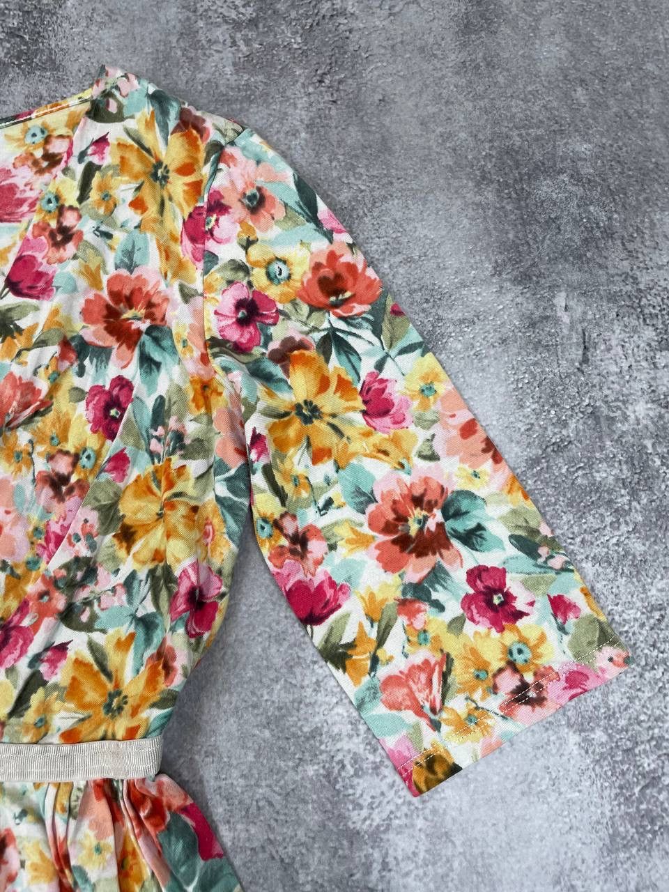 Max Mara MaxMara Weekend Women Floral Dress Multicolor Short Sleeve Size M / US 6-8 / IT 42-44 - 4 Thumbnail