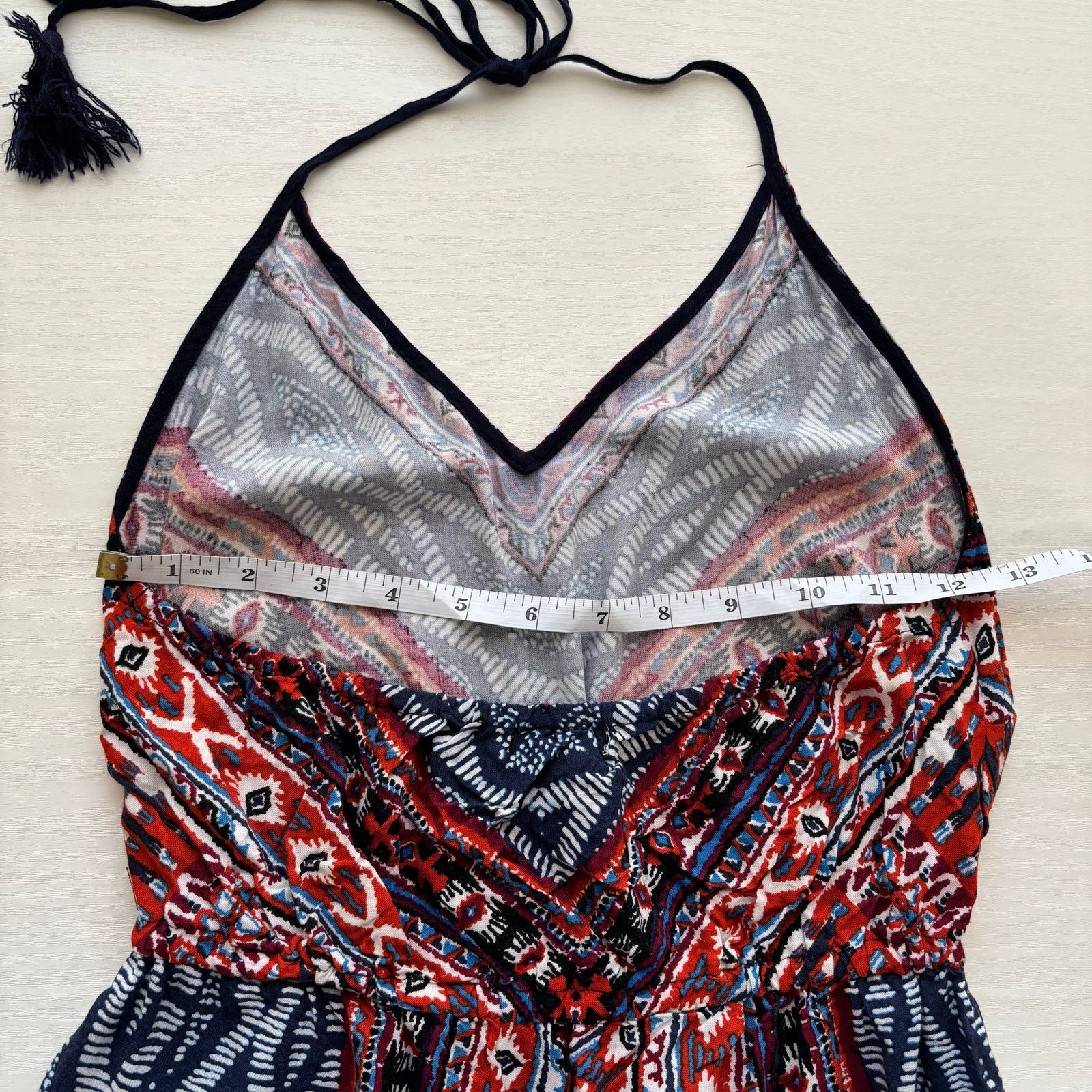 Other Flying Tomato Boho Multi-Colored Halter Top Jumpsuit Size XS Size 27" / US 4 / IT 40 - 11 Thumbnail