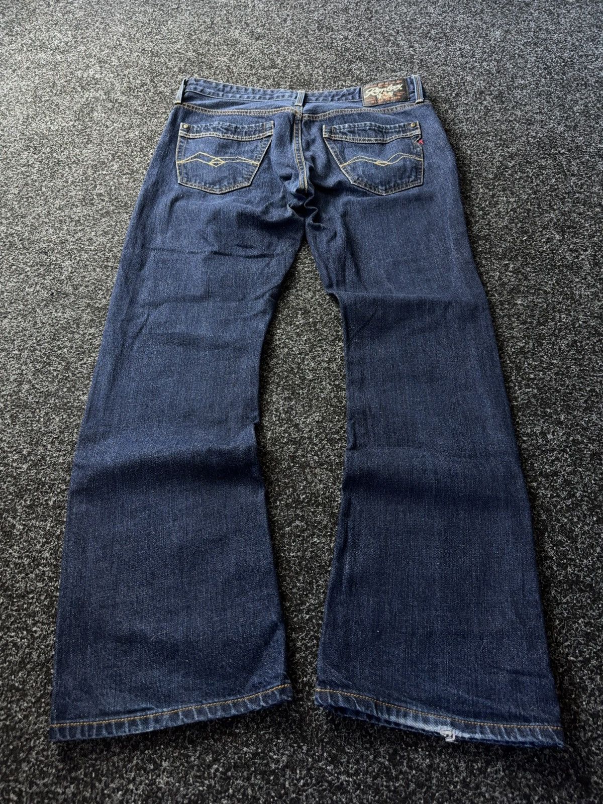 Replay Luxury 00s Replay Blue Denim pants Jeans Vintage Italy Size US 34 / EU 50 - 8 Thumbnail