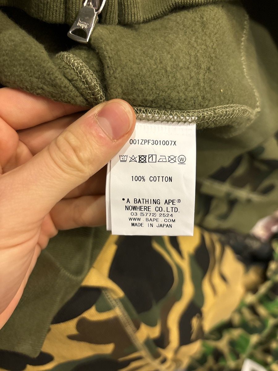 Bape Bape Green Camo ‘Ponr’ Shark Zip Hoodie Size US XL / EU 56 / 4 - 7 Thumbnail