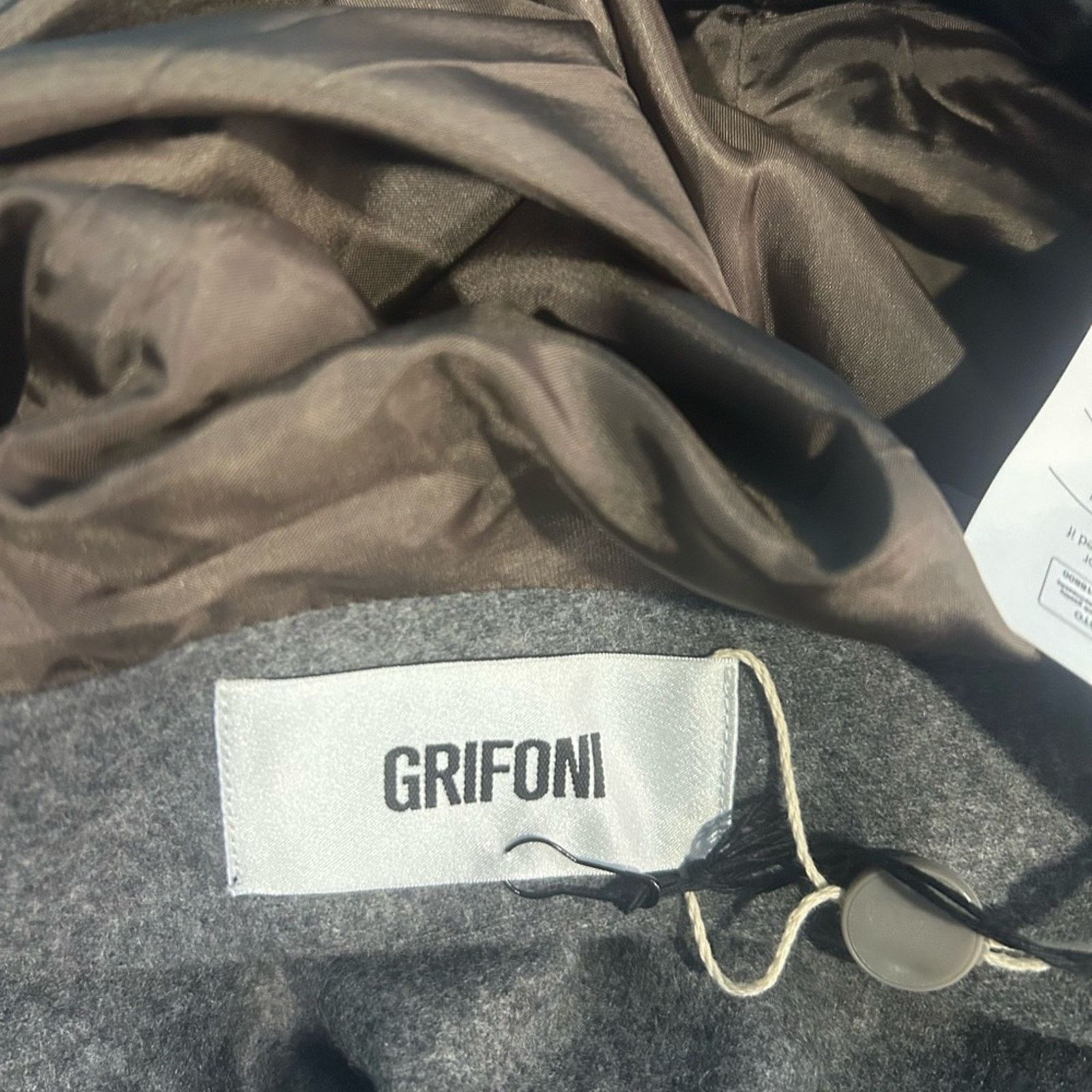 Other Grifoni Wool Lined Gray Dress Open Back V Belted NWT Small Size S / US 4 / IT 40 - 7 Thumbnail