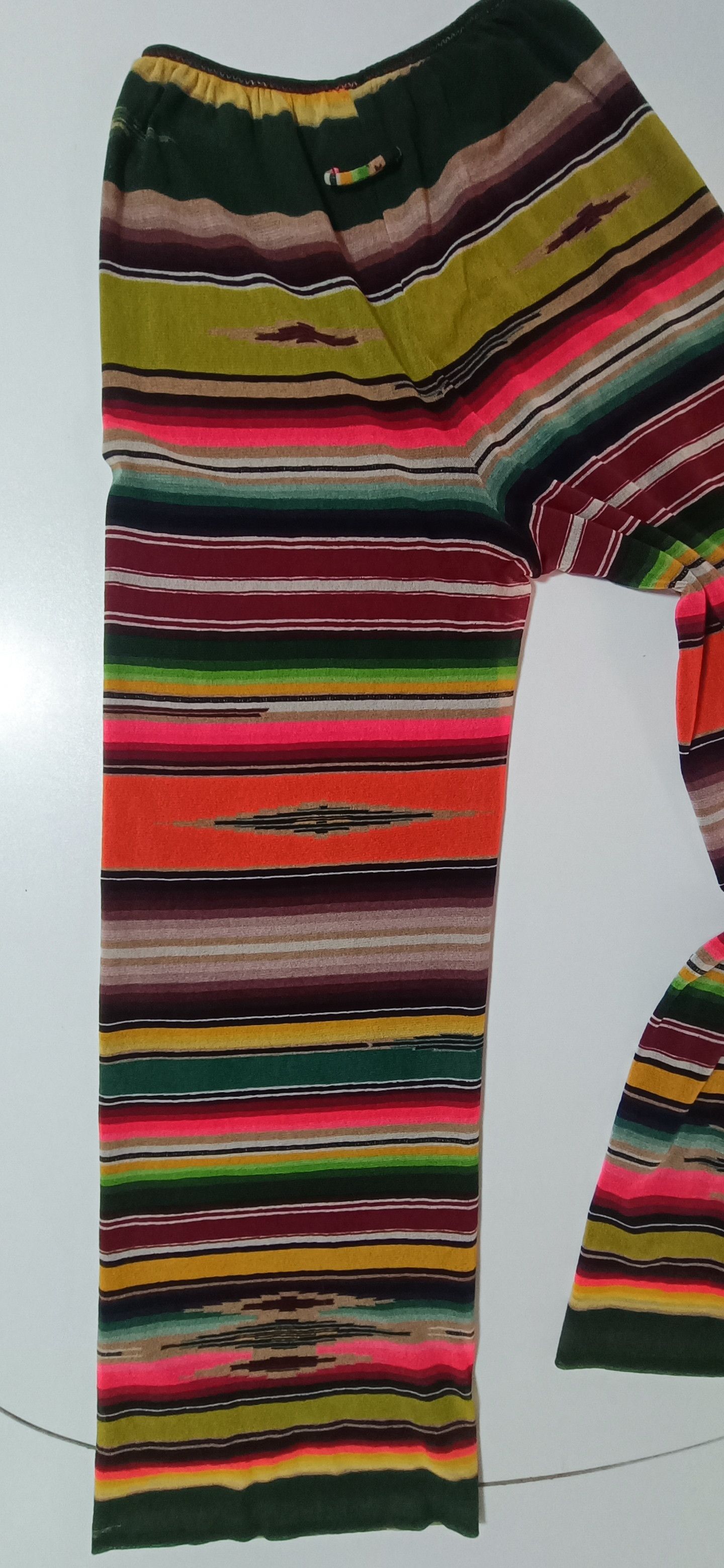 Jean Paul Gaultier SS2005 - Multicolor stripes double layer - mesh nylon Pants Size 25" / US 0 / IT 36 - 11 Thumbnail