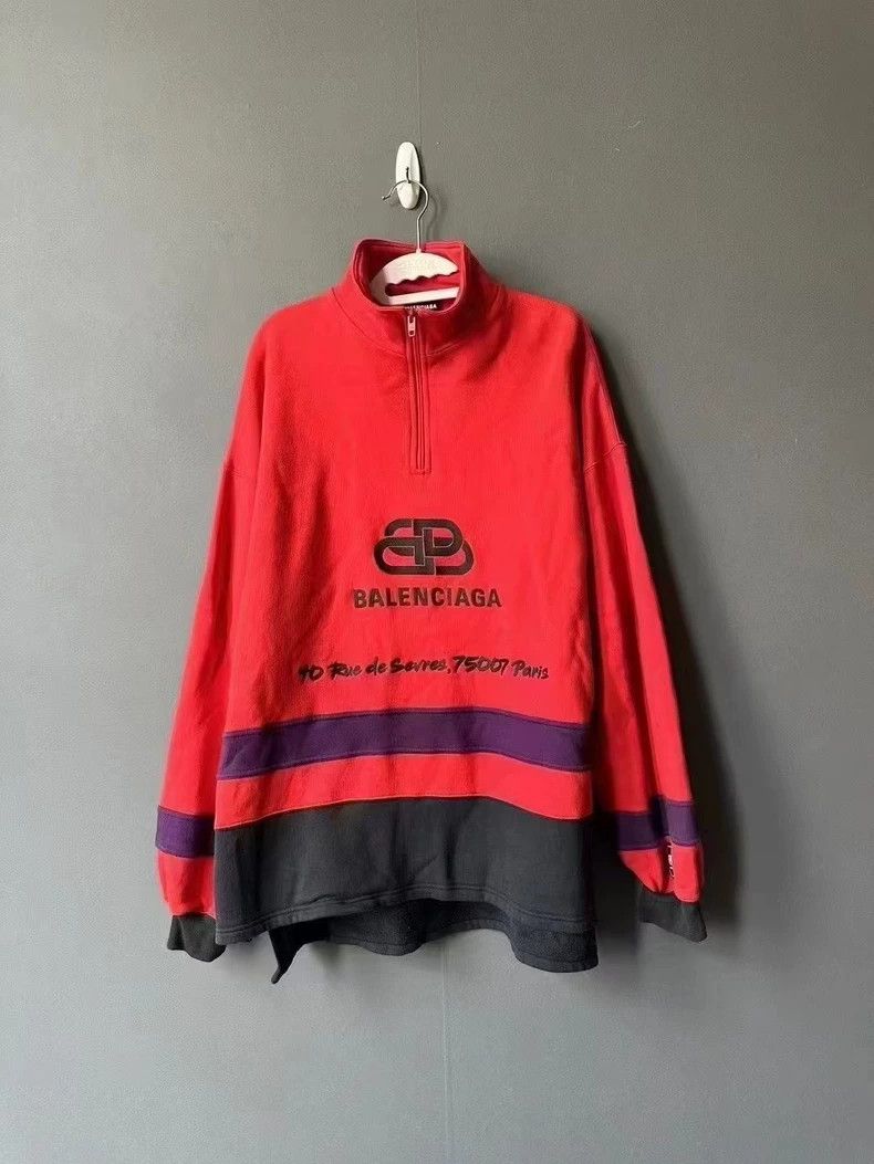 Balenciaga Balenciaga Latch half zipper sweatshirt Size US L / EU 52-54 / 3 - 1 Thumbnail
