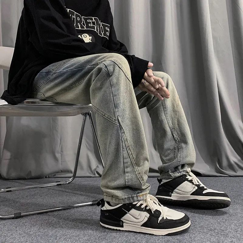 Japanese Brand × Jean Retro loose high street wide leg jeans Size US 32 / EU 48 - 4 Thumbnail