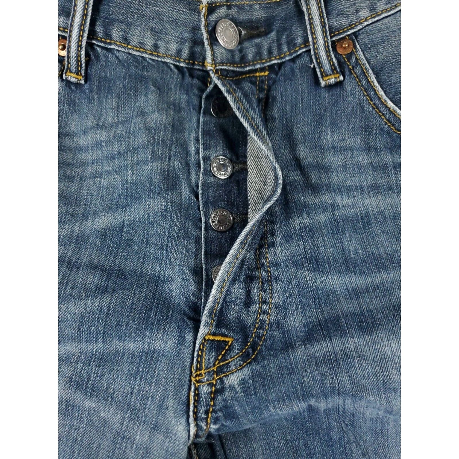 Levi's Levis 501 Mens Jeans Blue Straight Leg Denim Pants Size 34x29 Size US 34 / EU 50 - 6 Thumbnail