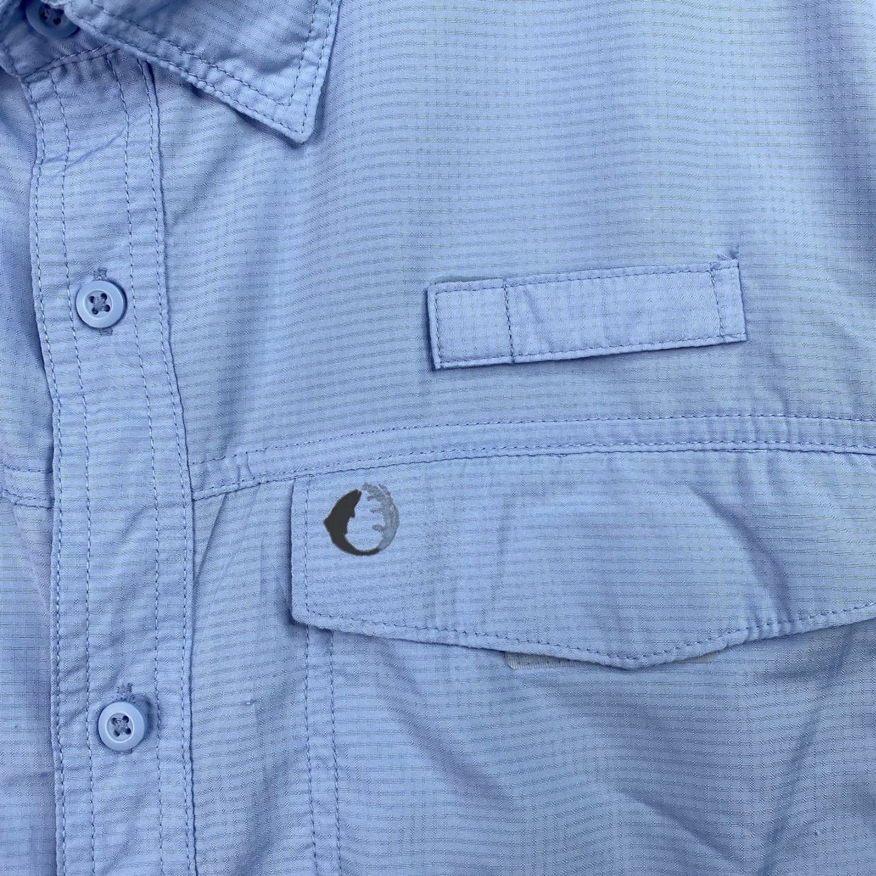 Vintage The American Outdoorsman Button-Up Shirt Mens XL Blue Short Sleeve N/A Pocketed UV Quick Dry Breathable Fishing Shirt Size US XXL / EU 58 / 5 - 3 Thumbnail