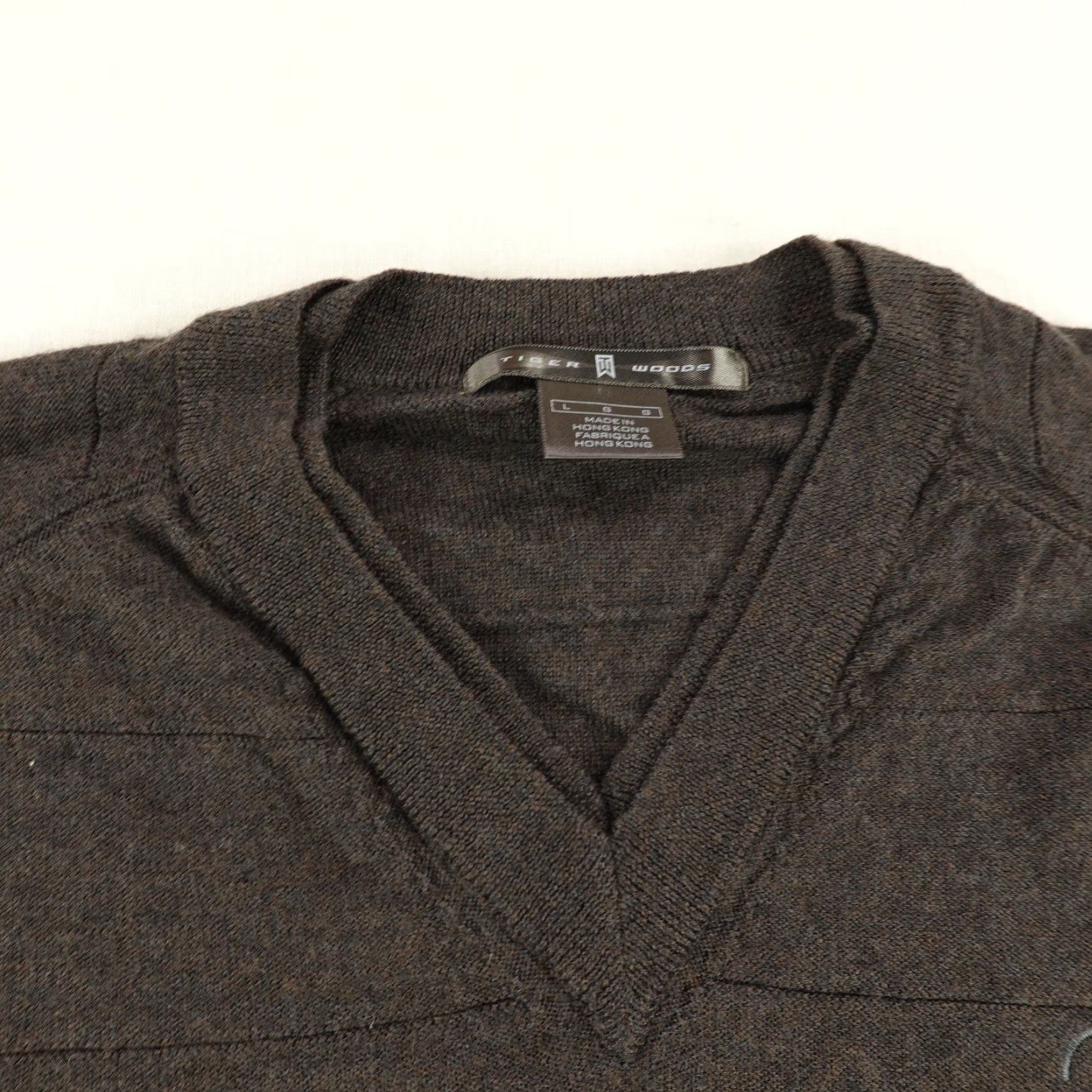 Nike VINTAGE Nike Golf Sweater Mens Large Wool V-Neck Brown 90s Striped Pullover Size US L / EU 52-54 / 3 - 2 Thumbnail