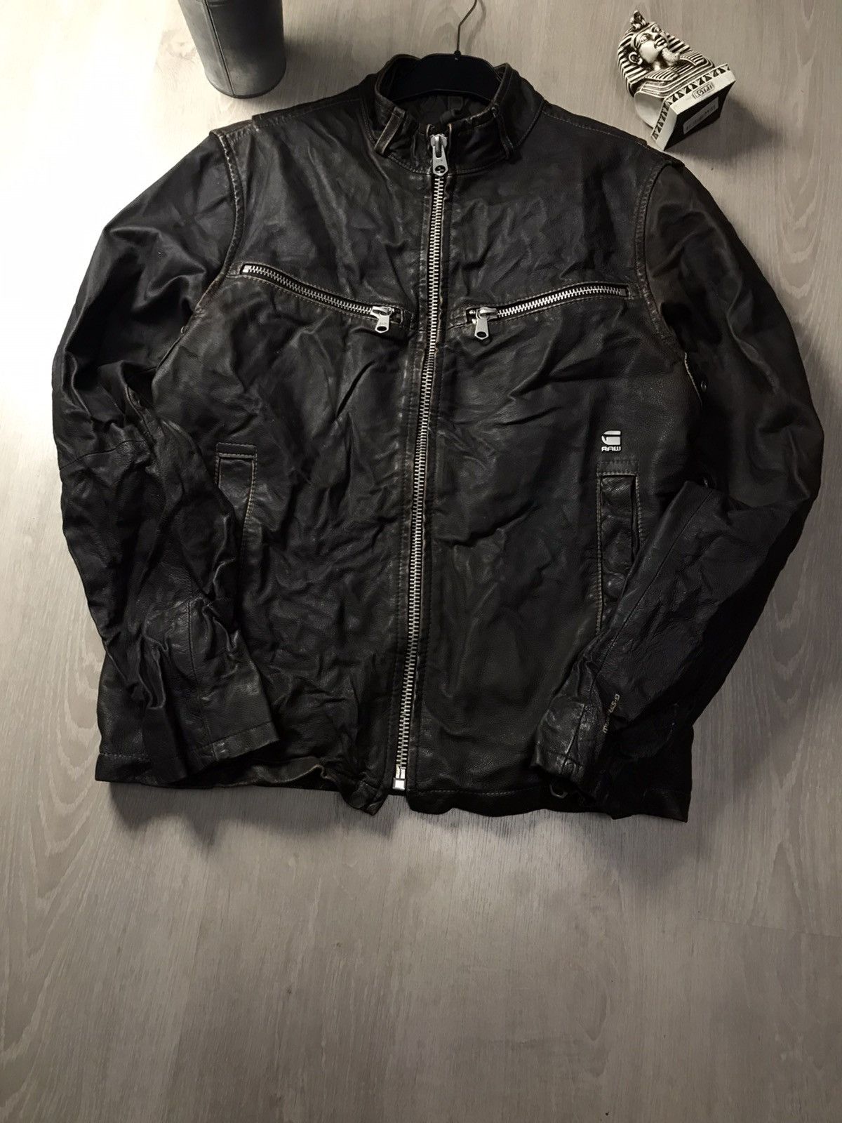 G-Star G Star Raw Engine Leather JKT Y2K Rare Hype Size US L / EU 52-54 / 3 - 3 Thumbnail