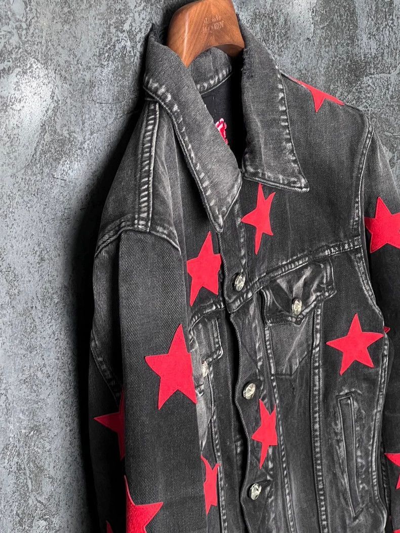 Amiri Red Star Appliqué Denim Jacket-2506 Size US M / EU 48-50 / 2 - 5 Thumbnail