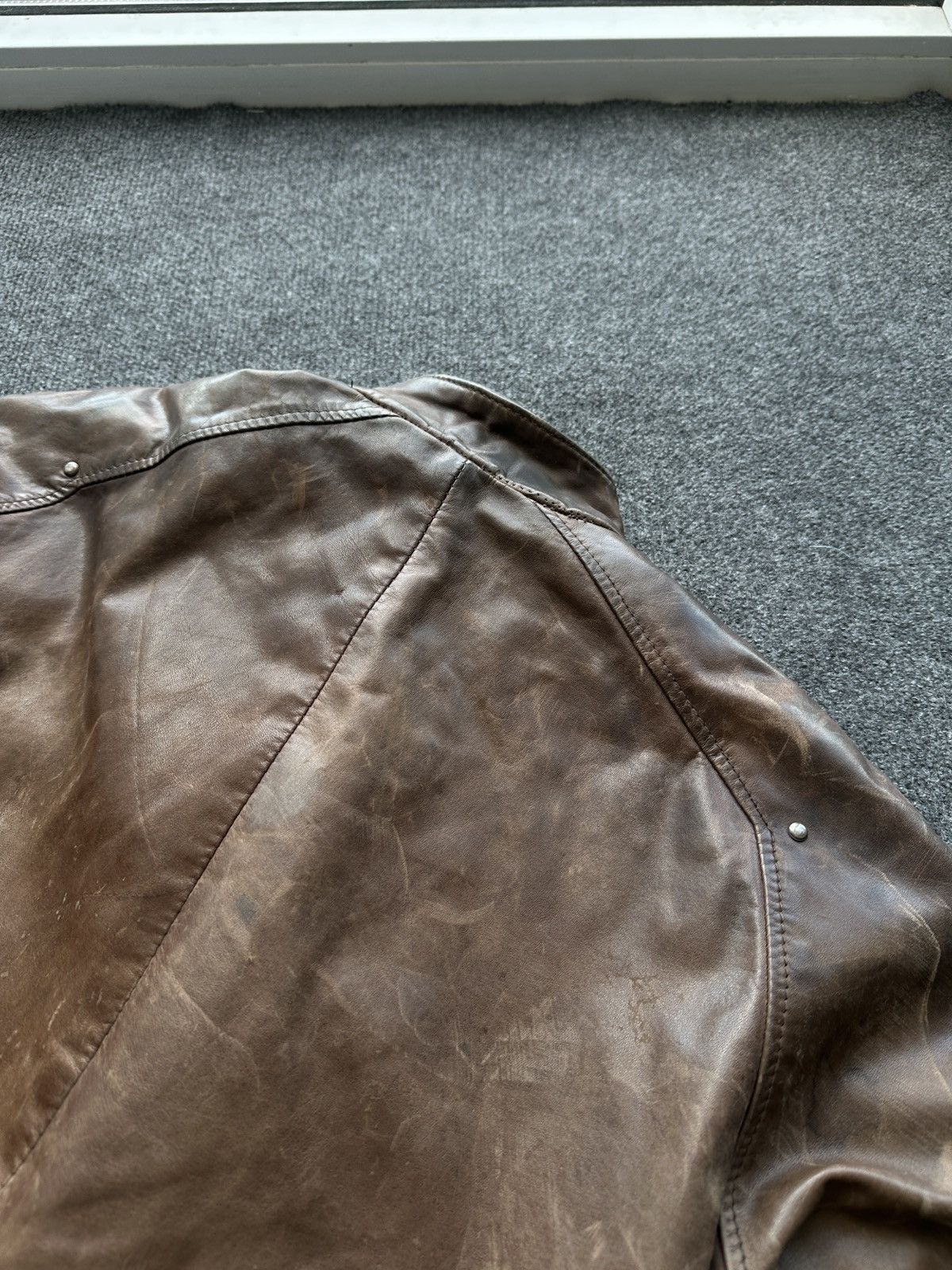 Other 🚨VNTG LEATHER JACKET AVANT GARDE WESTERN BROWN MOTO Size US XS / EU 42 / 0 - 14 Thumbnail