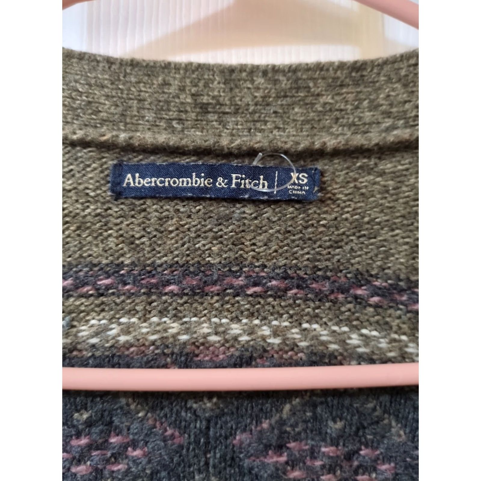 Abercrombie & Fitch Abercrombie & Fitch Cardigan Open Front XS Women's Sweater Green Long Sleeve Cardigan Women's XS Open Front Cardigan Abercrombie & Fitch Women Size XS / US 0-2 / IT 36-38 - 2 Thumbnail