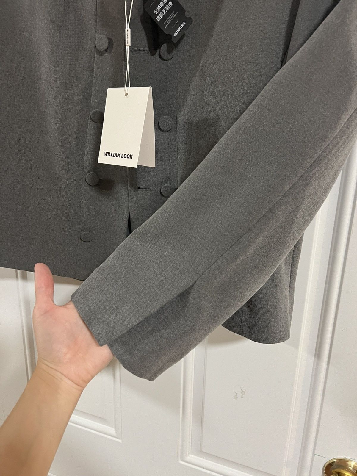 Other Grey long sleeve button up blazer jacket Size US S / EU 44-46 / 1 - 9 Thumbnail