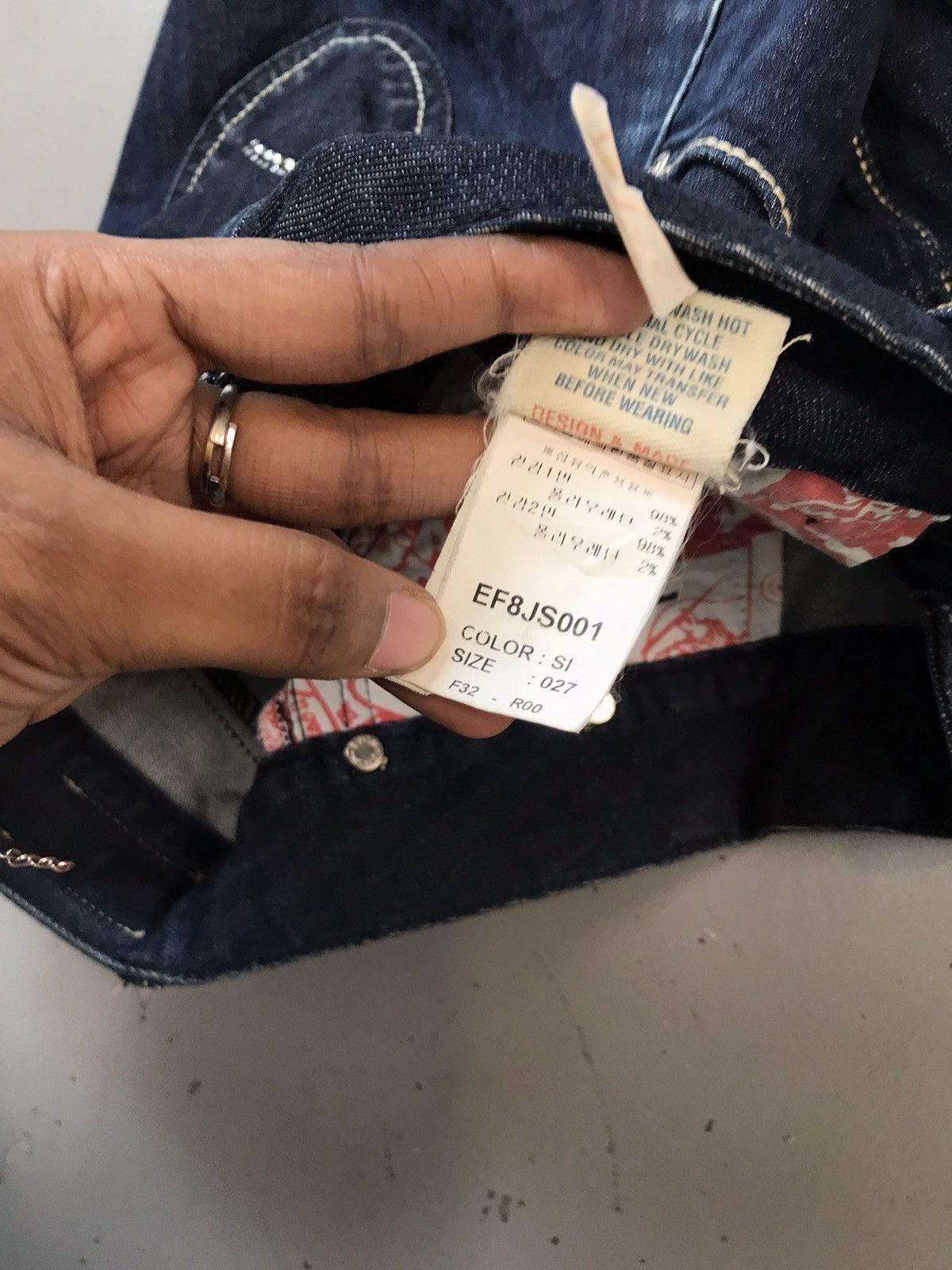 Japanese Brand × Vintage Vintage Evisu inspired seagull stone embroidered miniskirt Size 30" / US 8 / IT 44 - 7 Thumbnail