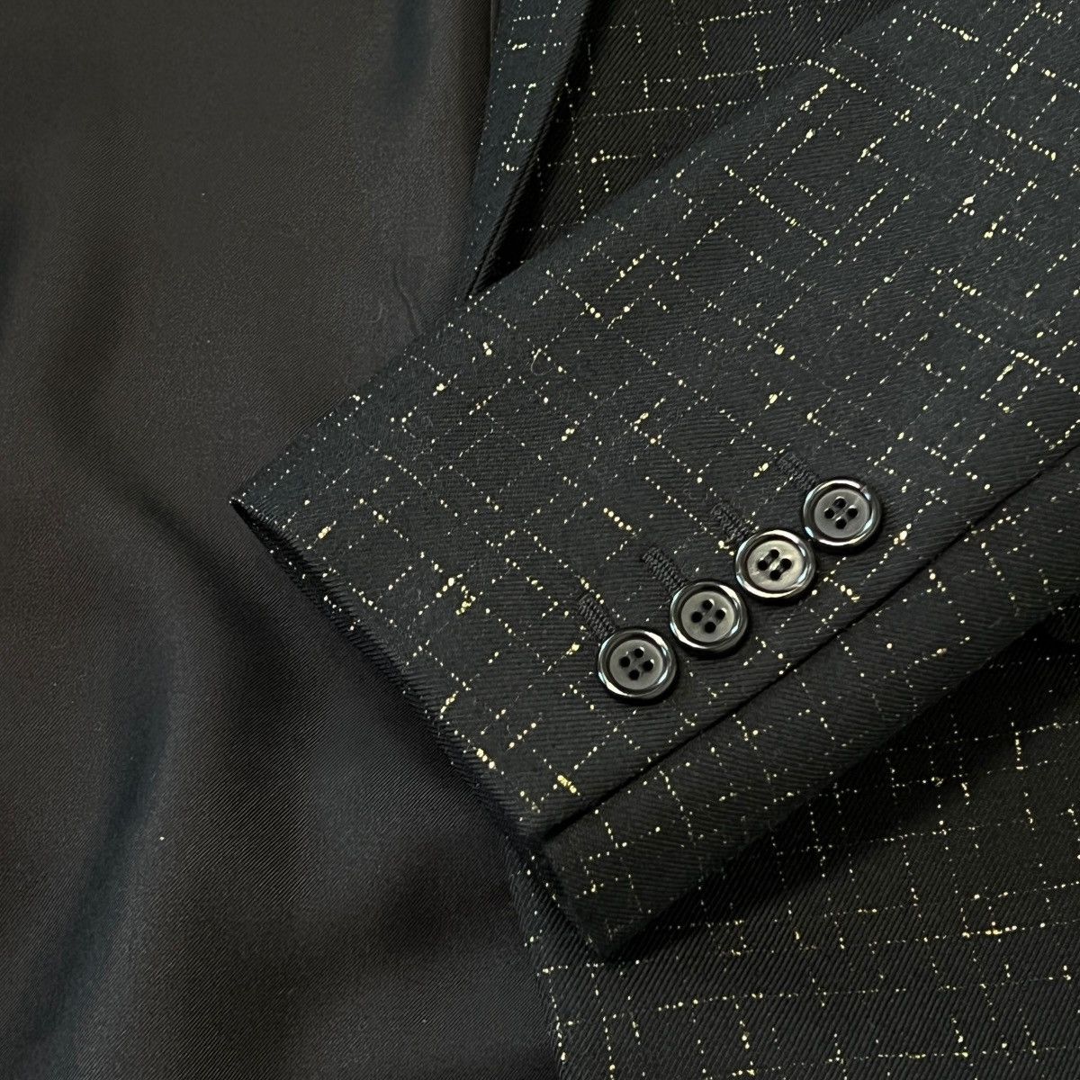 Saint Laurent Paris SAINT LAURENT PARIS 2021SS Gold Embroidered Tailored Jacket Size US S / EU 44-46 / 1 - 4 Thumbnail