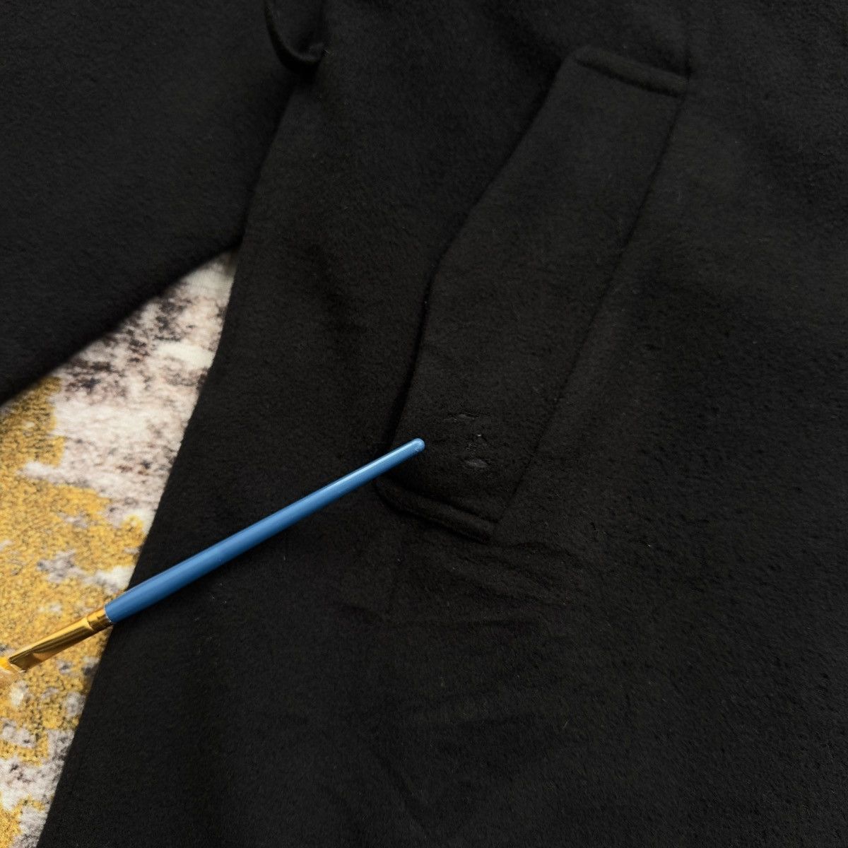 C.P. Company VINTAGE C.P. COMPANY BLACK WOOL OVERCOAT VERY RARE Size US XXL / EU 58 / 5 - 5 Thumbnail