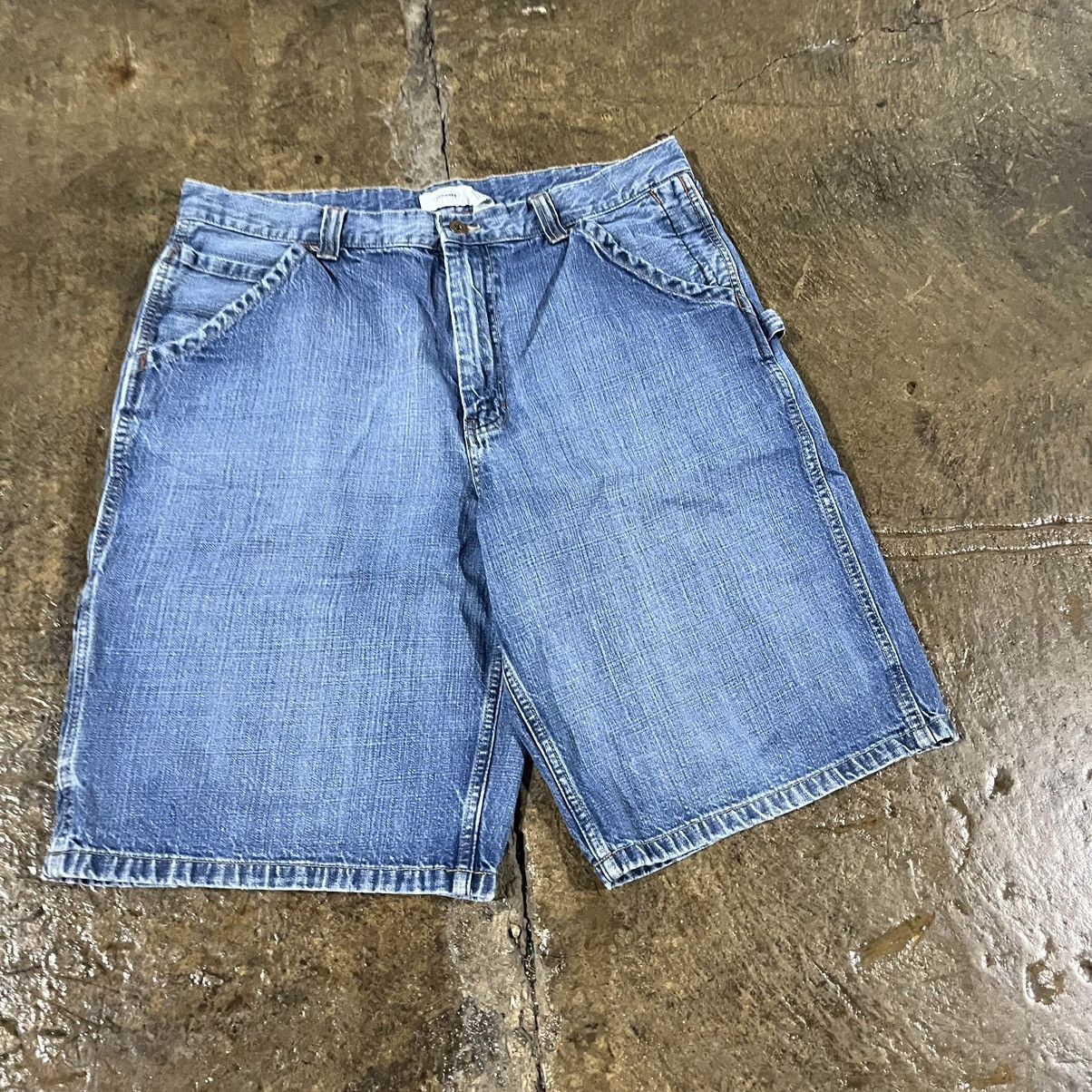 Carhartt × JNCO × Vintage Crazy Y2K Old Navy Carpenter Jorts Faded Baggy Skater Shorts Size US 36 / EU 52 - 4 Thumbnail