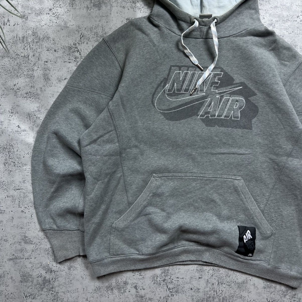 Nike 00s NIKE AIR BIG LOGO VINTAGE Y2K OVERSIZED PULLOVER HOODIE Size US XL / EU 56 / 4 - 2 Thumbnail