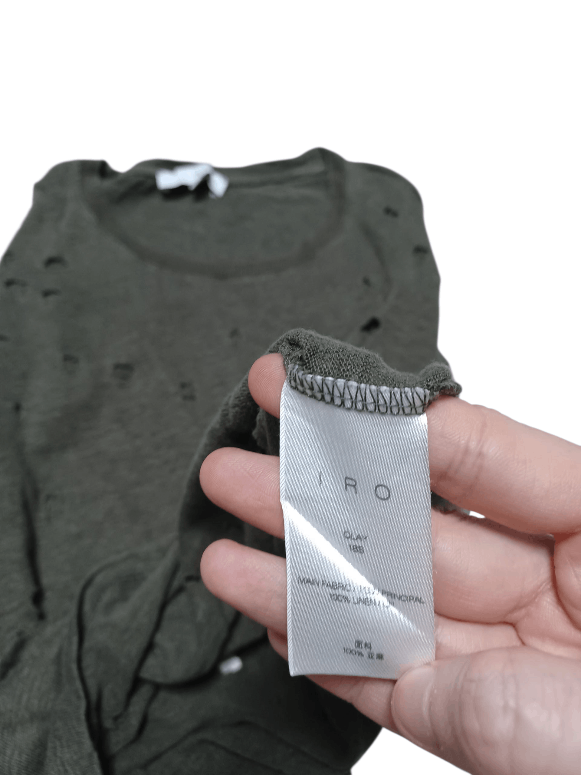 Iro IRO DISTRESSED AVANT GARDE JAPANESE TEE Size US S / EU 44-46 / 1 - 4 Thumbnail