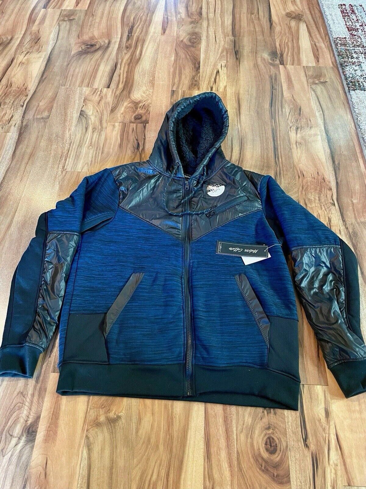 Designer Modern Culture Men's Blue Sherpa Lined Jacket Sz M (A1) Size US M / EU 48-50 / 2 - 1 Thumbnail