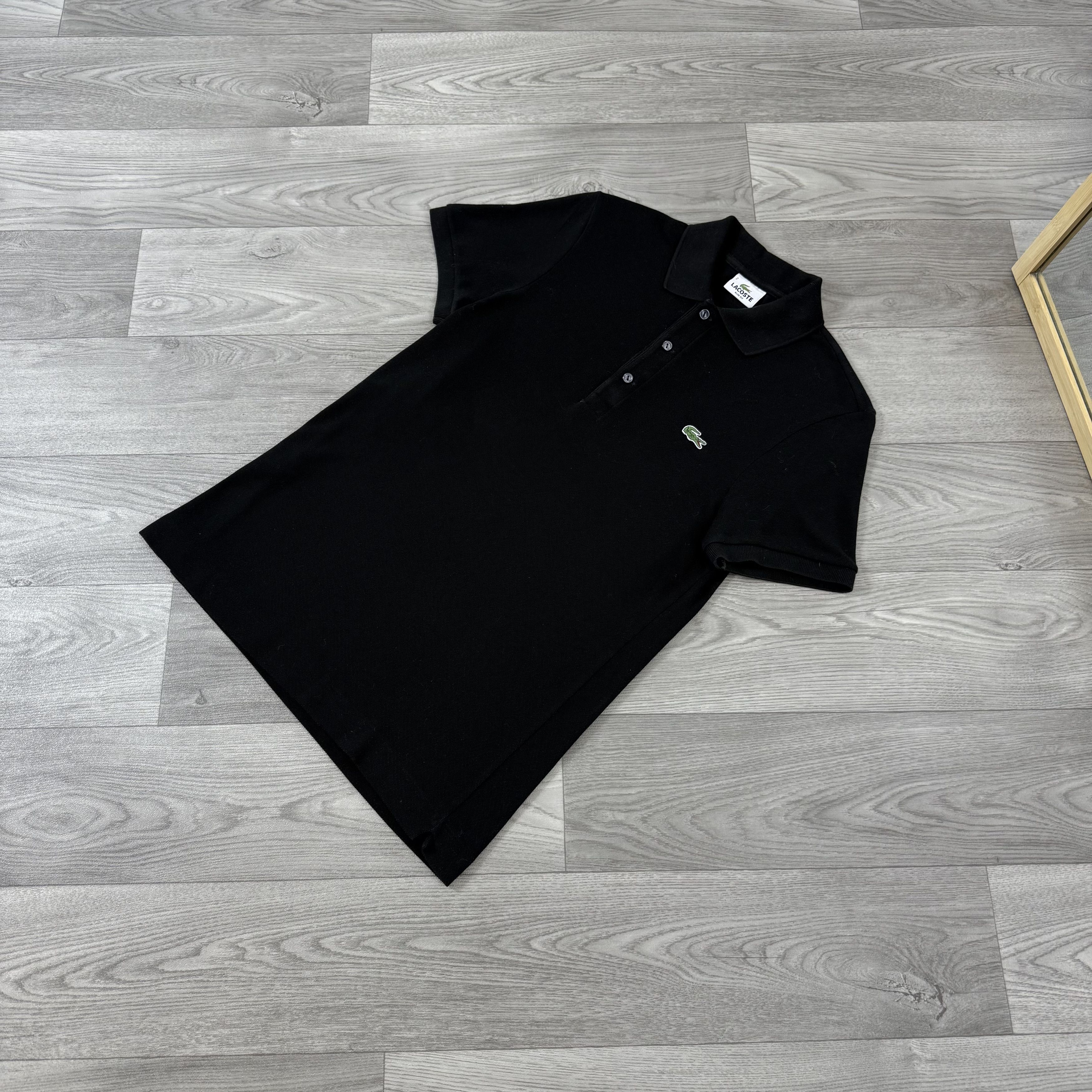 Lacoste Vintage Lacoste Black Polo Tee Shirt Women's Size M / US 6-8 / IT 42-44 - 4 Thumbnail