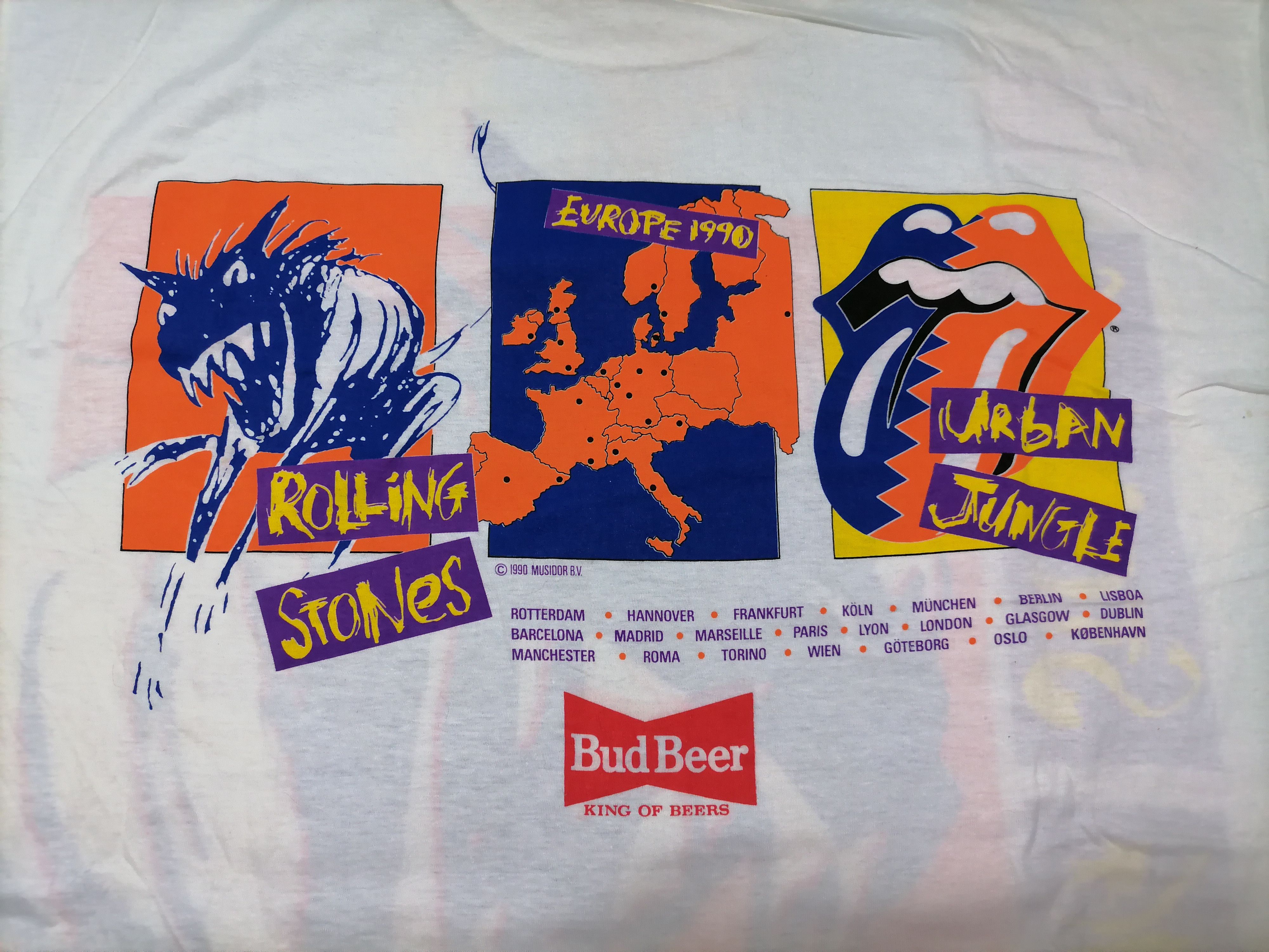 Brockum Vintage Tee Rolling Stones Europe tour 90 Size US XL / EU 56 / 4 - 6 Thumbnail