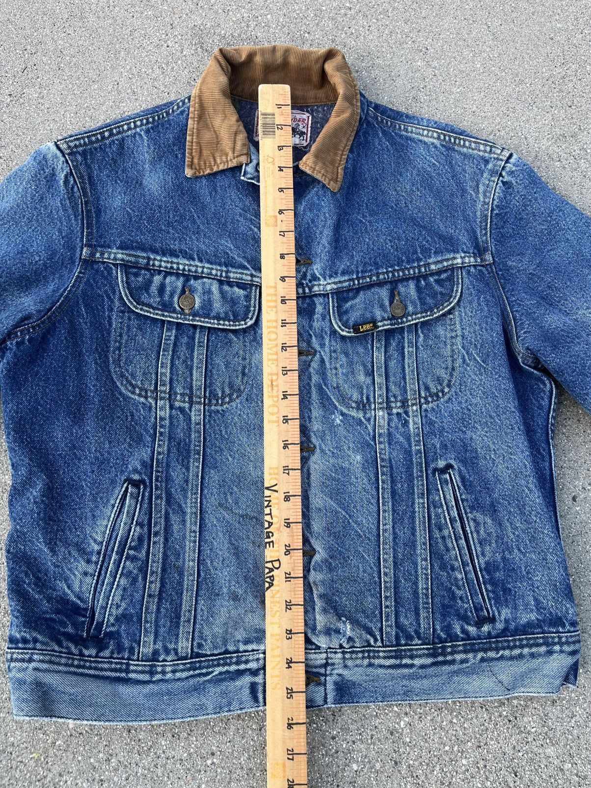 Lee Vintage Lee Storm Rider Wool Blanket Lined Denim Jean Jacket Size US L / EU 52-54 / 3 - 6 Thumbnail