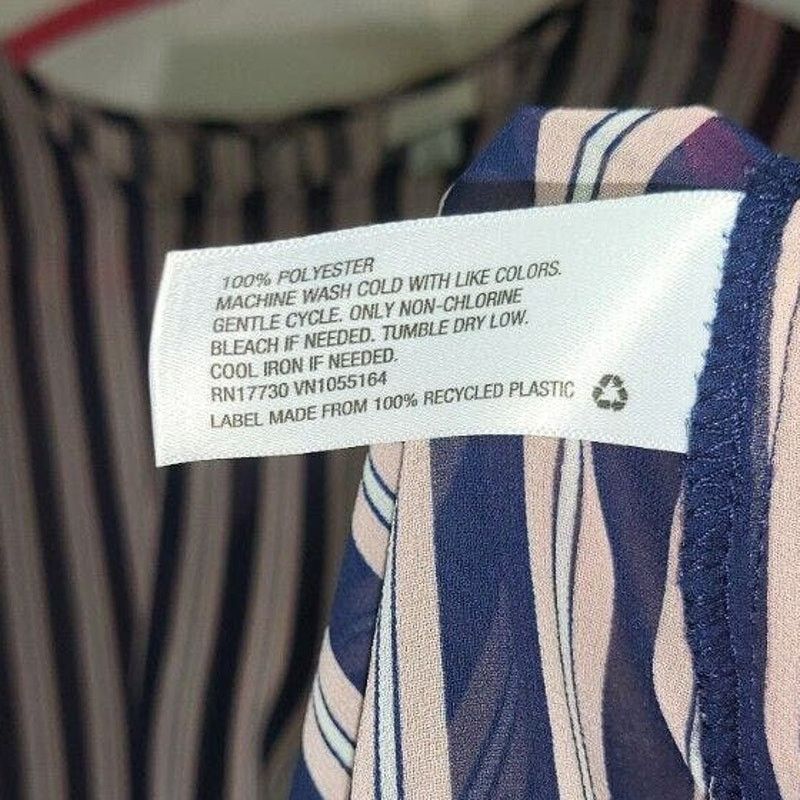 Other A New Day Blue MultiColor Striped Long Sleeve Blouse XL Size XL / US 12-14 / IT 48-50 - 4 Thumbnail