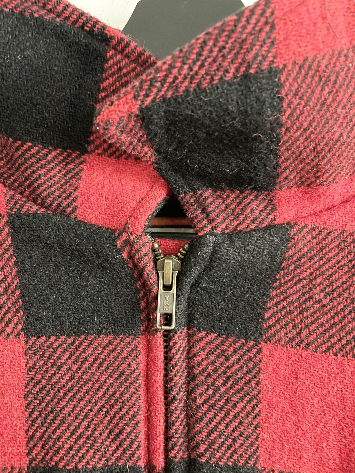Japanese Brand STEAL! Vintage 1990s Wool Flannel Zip Jacket Size US XXL / EU 58 / 5 - 4 Thumbnail