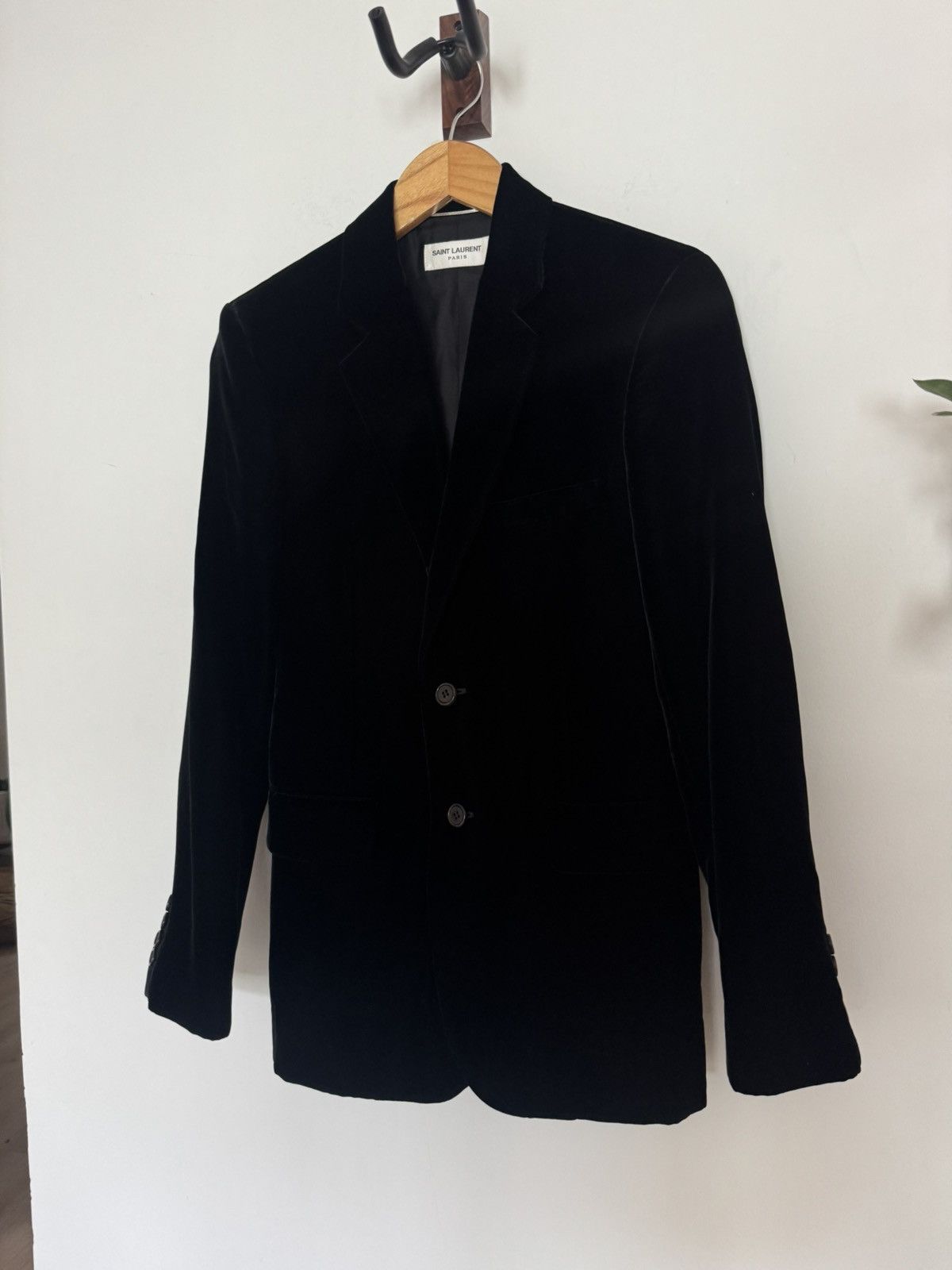 Saint Laurent Paris Velour Evening Jacket Size 46R - 1 Thumbnail