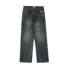 Japanese Brand VIBE Street Loose Straight Flare Black Jeans Size US 34 / EU 50 - 6 Thumbnail