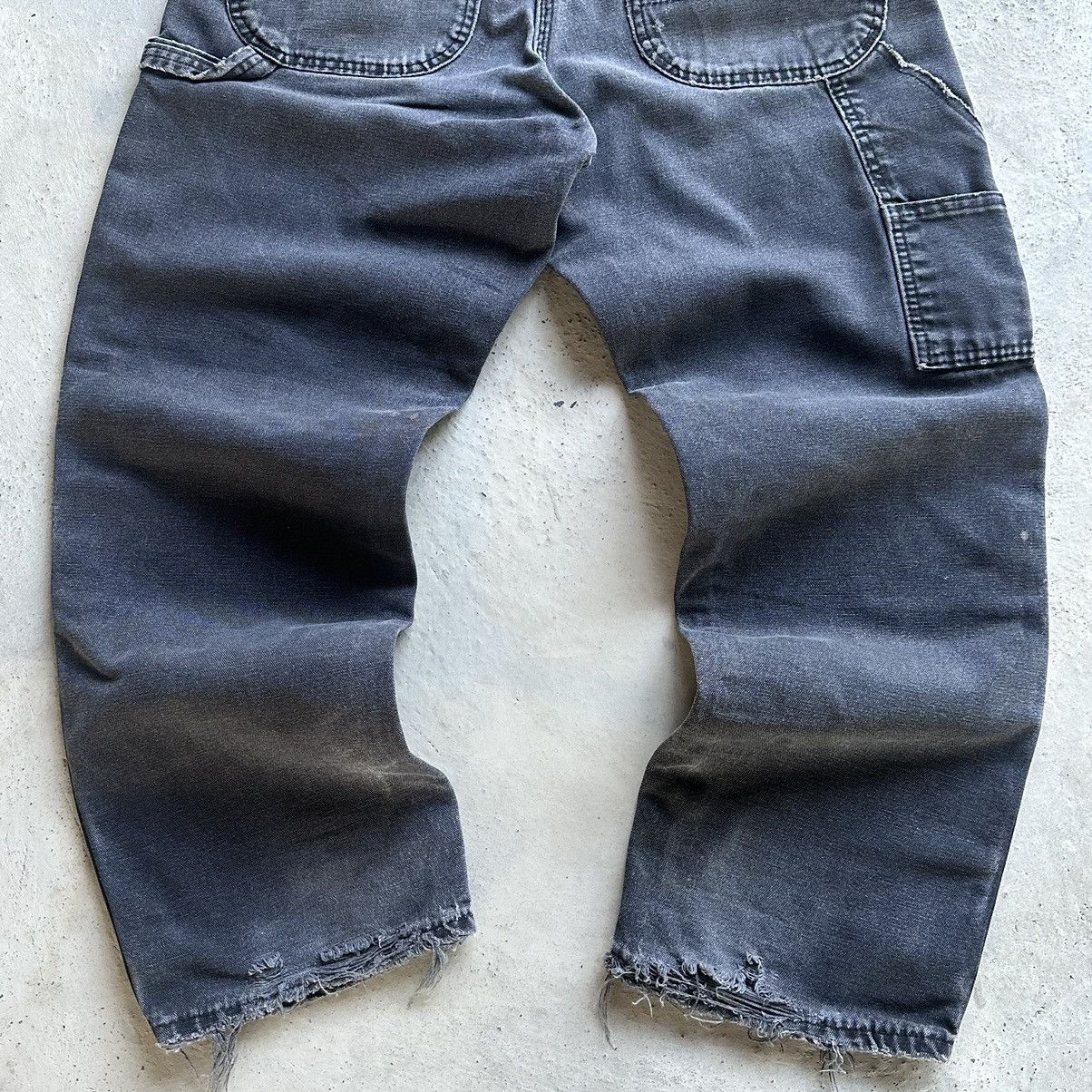 Dickies (33x30) Distressed Faded Dickies Carpenter Pants Faded Black Size US 33 - 9 Thumbnail