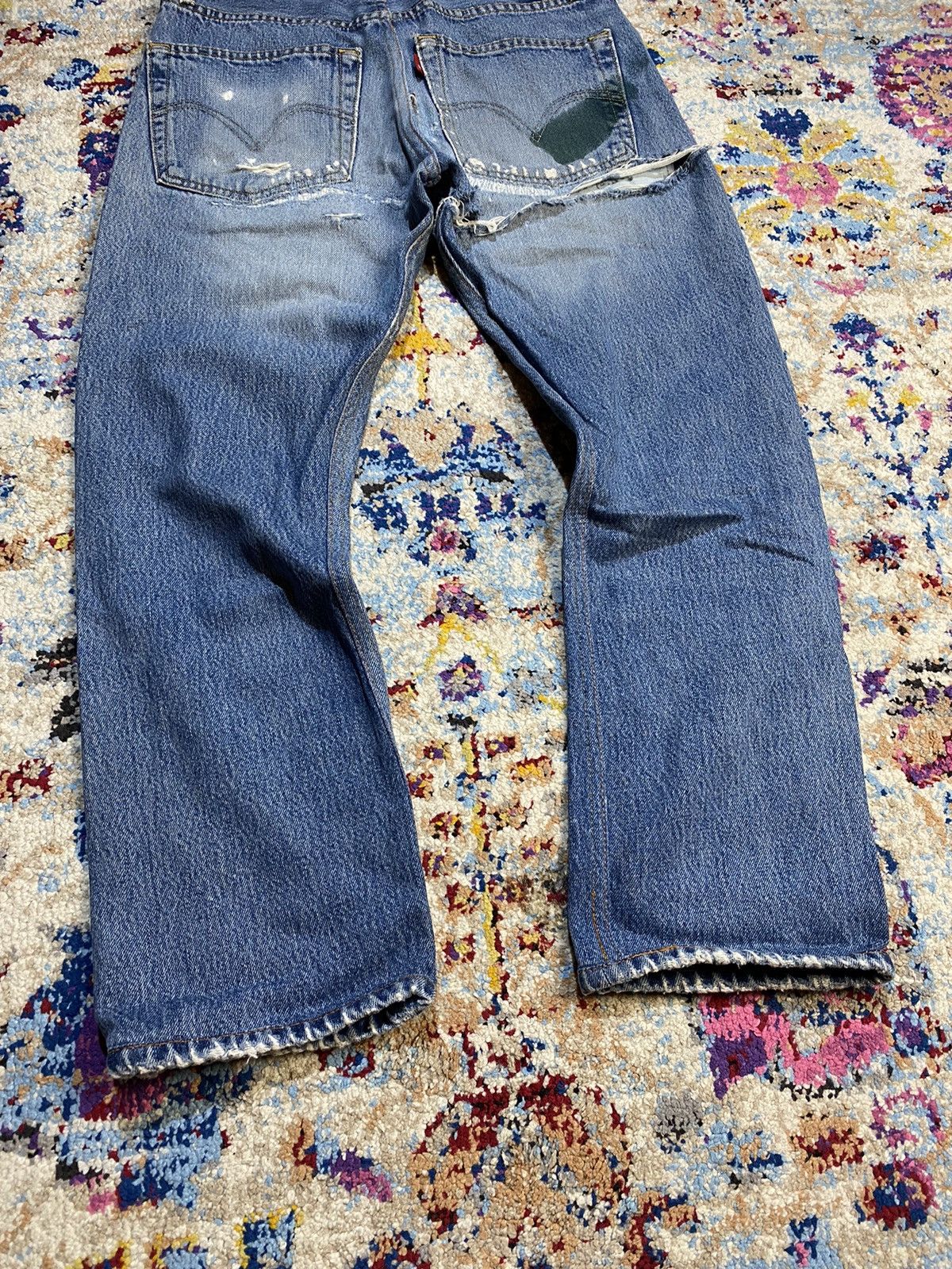 Levi's × RE/DONE LEVIS RE/DONE USA RED TAB DESTROYED JEANS W29 Size US 29 - 3 Thumbnail