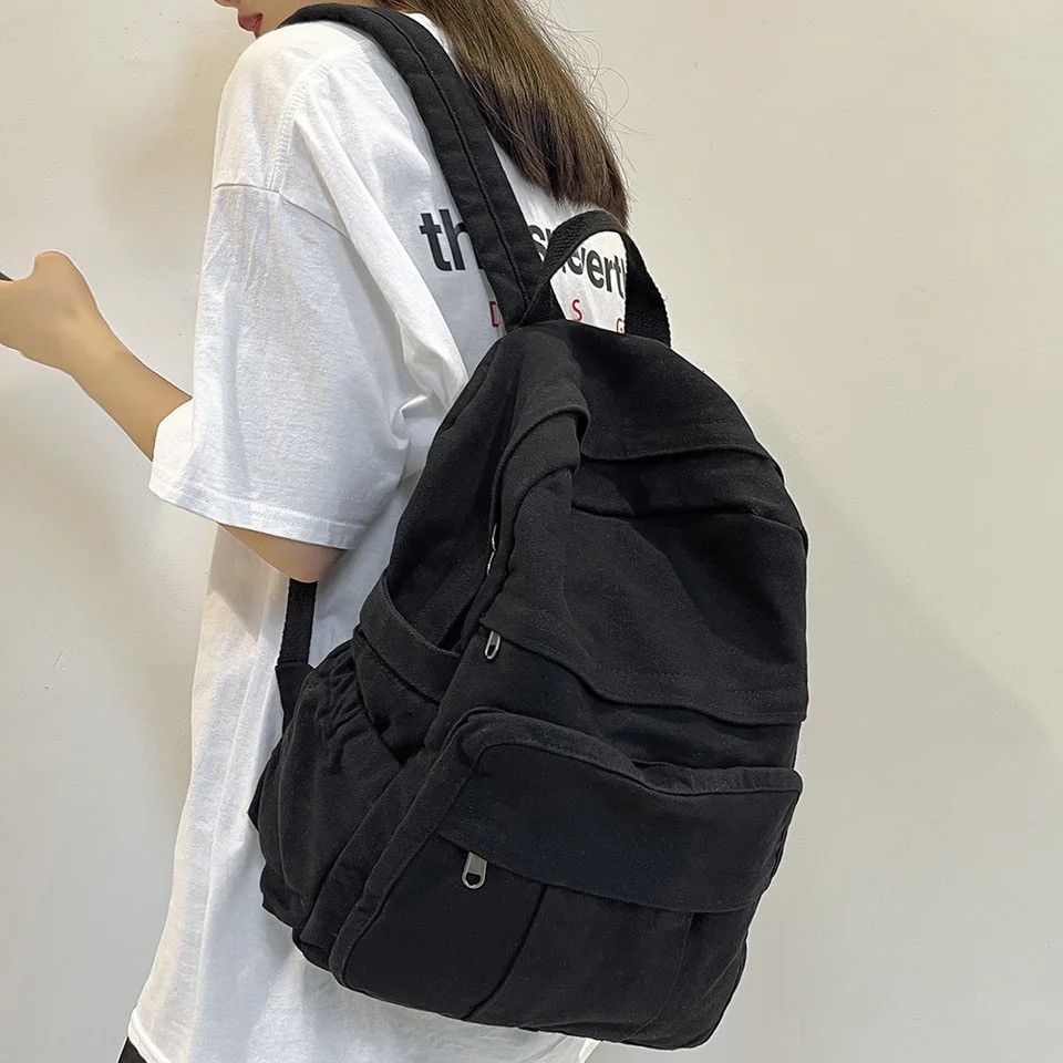 Vintage Black Backpack Size ONE SIZE - 1 Thumbnail