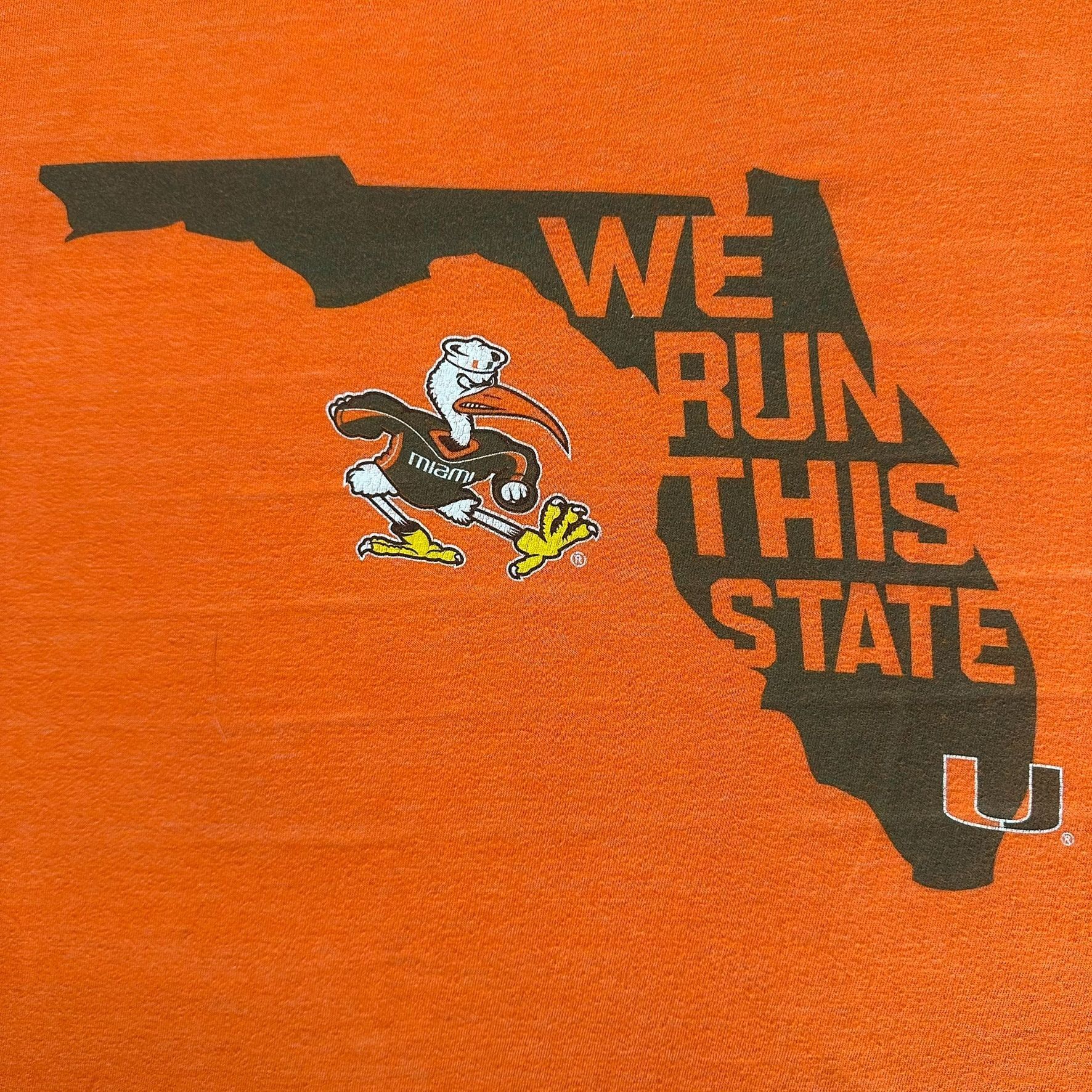 NCAA Y2K Miami Hurricanes T-Shirt Florida University College Tee Size US XL / EU 56 / 4 - 2 Thumbnail