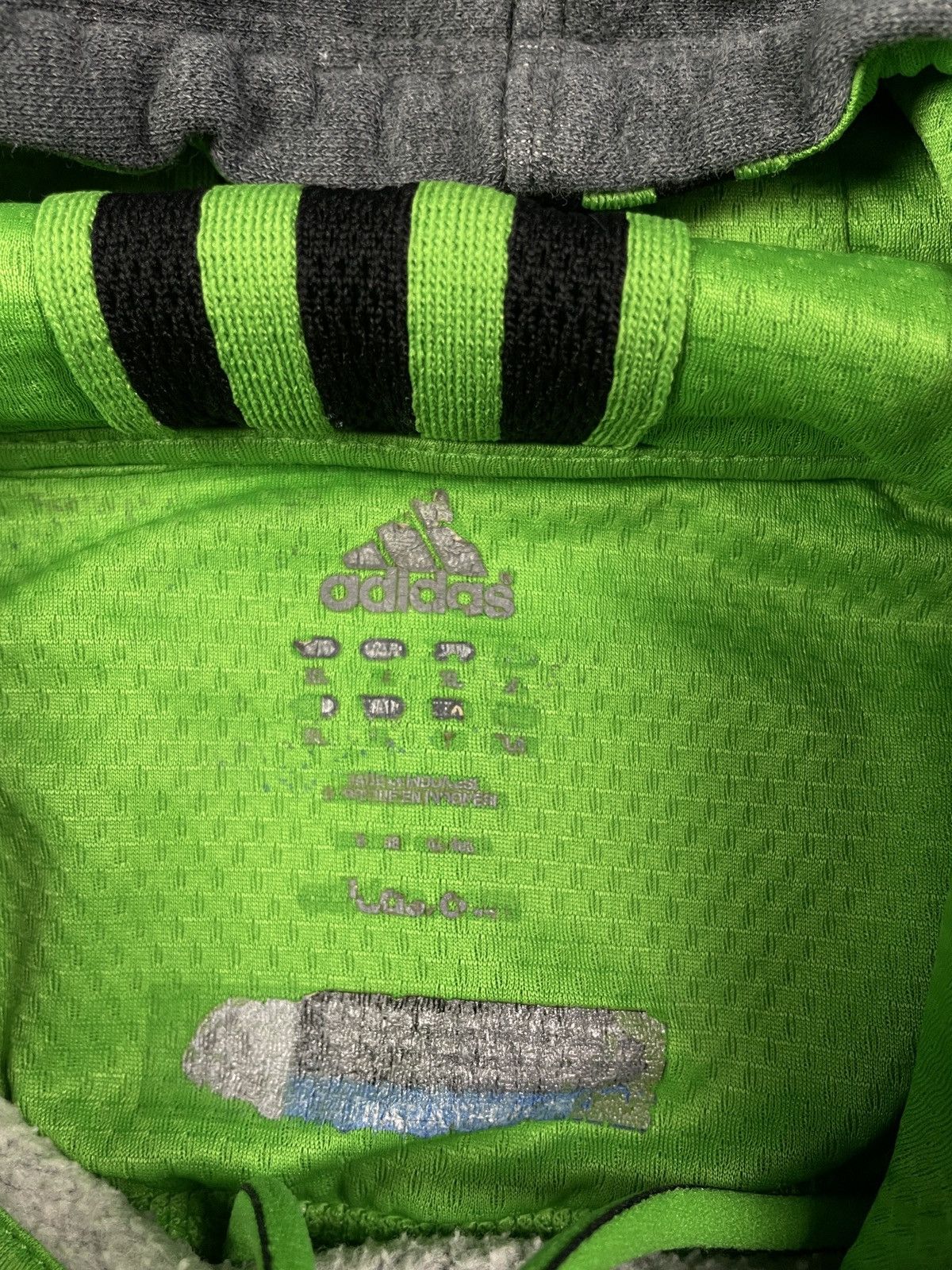 Adidas × Vintage Vintage Y2K Adidas Running Big Logo Hoodie Sweatshirt Size US XL / EU 56 / 4 - 3 Thumbnail